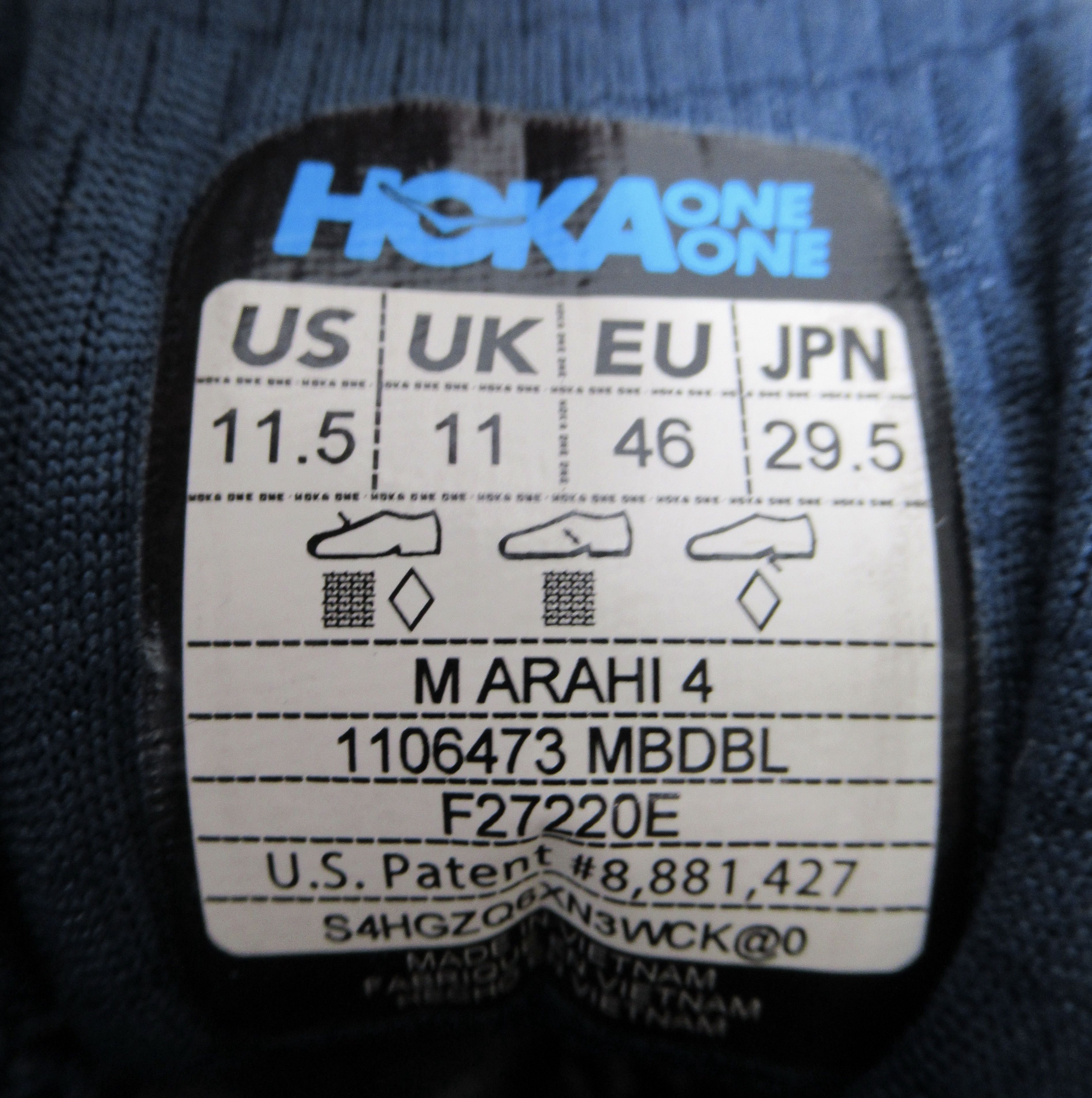 Hoka Hoka One One Men's Arahi 4 Sneaker Shoes Blue MBDBL 1106473 Size US 11.5 / EU 44-45 - 11 Thumbnail