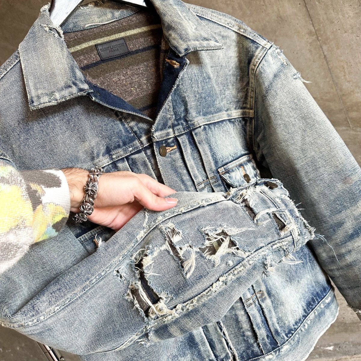 アウターその他 Saint Laurent JACKET (812441Y7I21) Saint Laurent《ロングコート》シルクタフタ ブラック DHL 直営