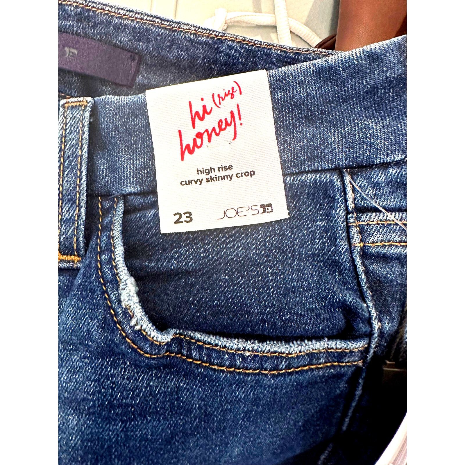 Joe's Joes Jeans The Honey Hi Rise Curvy Skinny Crop Boketto 23 Size 23" - 10 Thumbnail