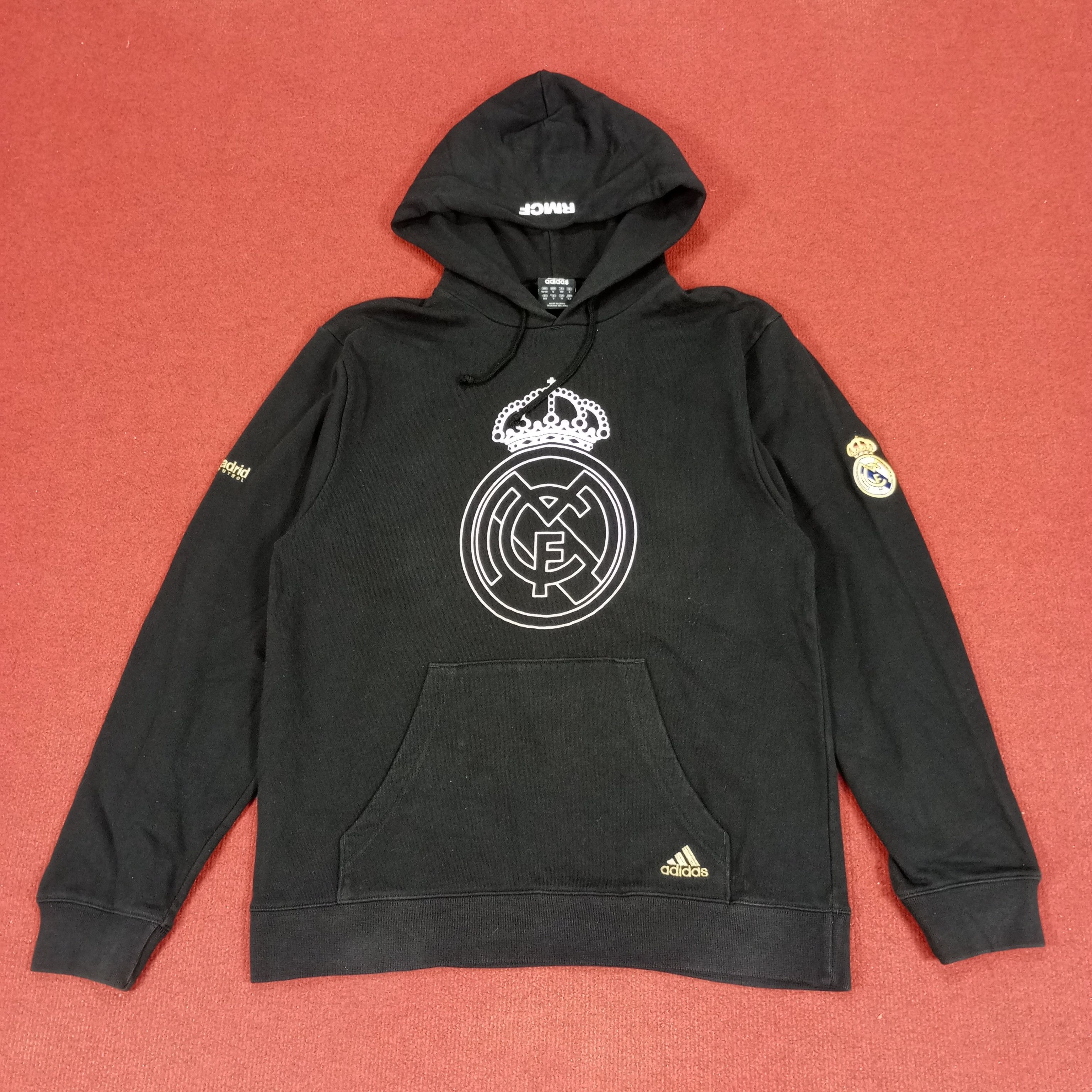 Adidas × Vintage Adidas Real Madrid Football Club Hoodies Size US S / EU 44-46 / 1 - 1 Thumbnail