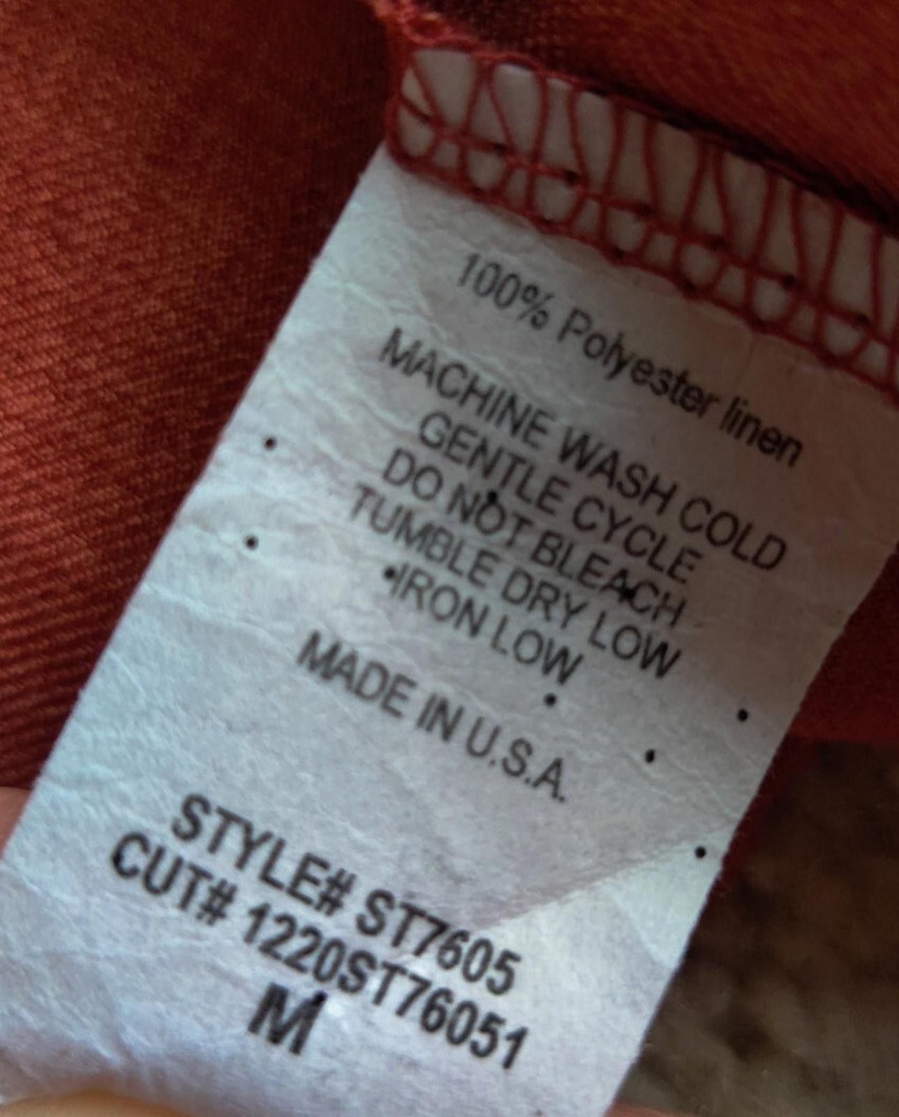 Other Hailey & Co Knitted Shoulder Top Rust Color Boho Shirt Blous Size M / US 6-8 / IT 42-44 - 5 Thumbnail