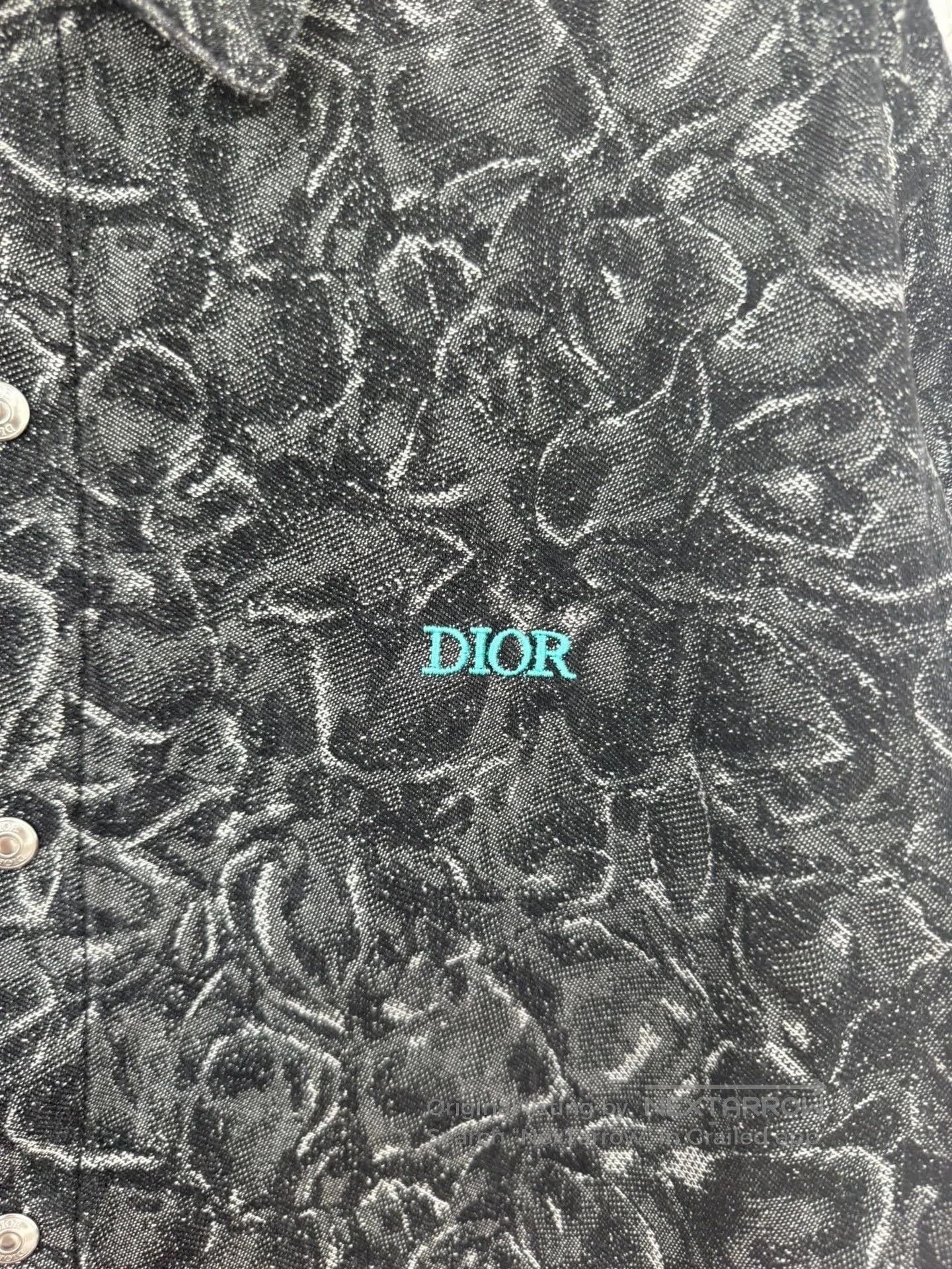 Dior dior x jardin embroidered logo jacket size 46. Size US L / EU 52-54 / 3 - 3 Thumbnail