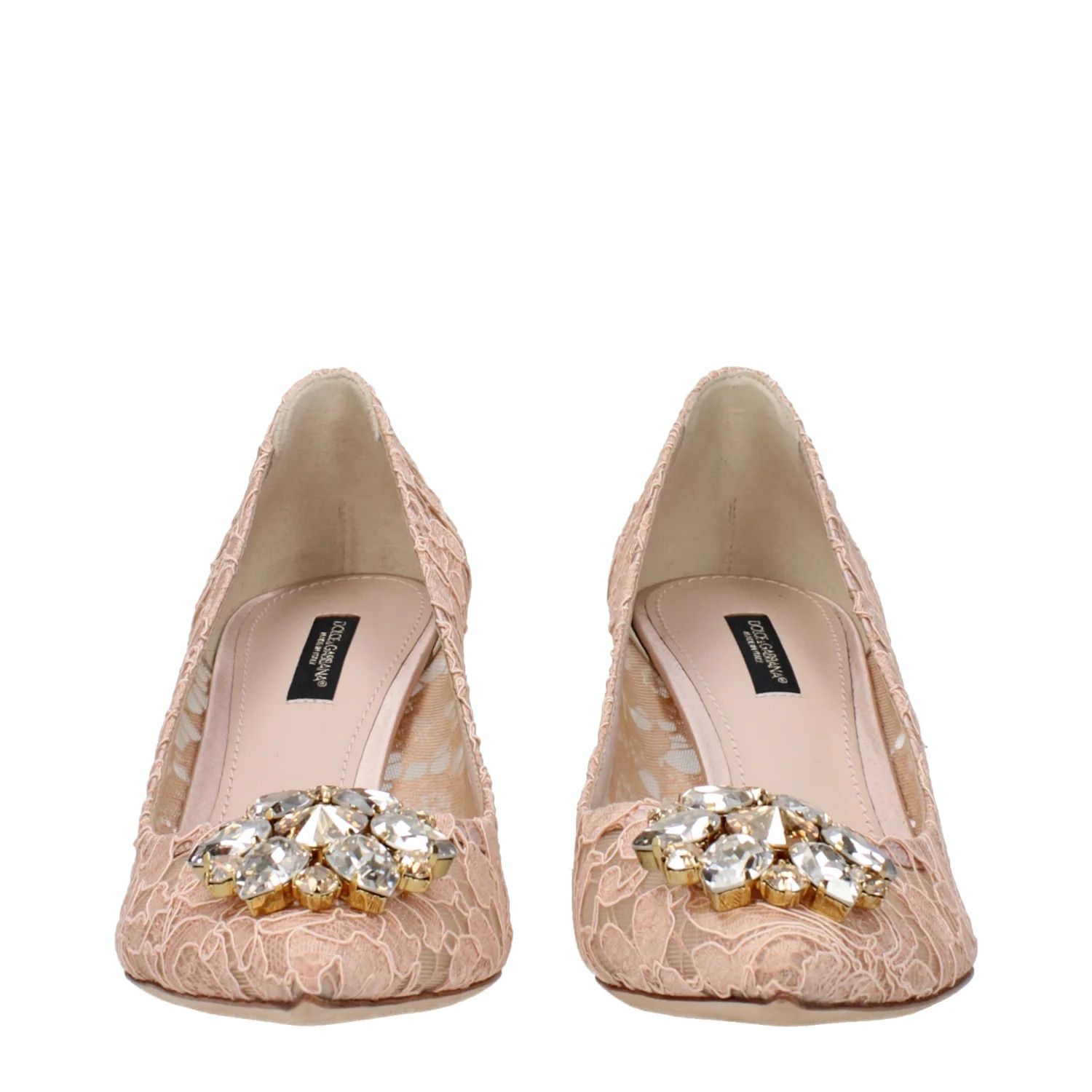 Dolce & Gabbana ob1o1e1124 Lace Pumps in Pink/Apricot Size US 9 / IT 39 - 3 Thumbnail