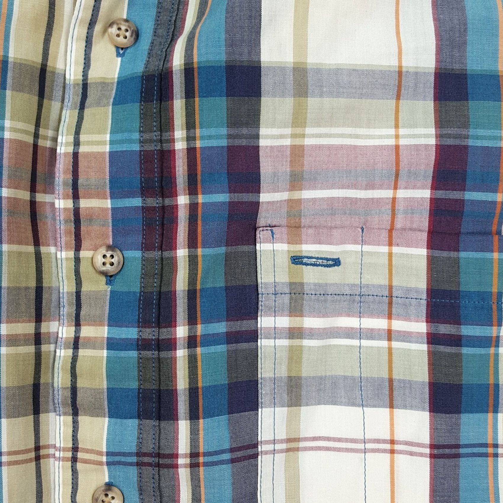Gant VINTAGE GANT Plaid Collared Men's Size L Button-Up Shirt Short Sleeve Western Cowboy Size US L / EU 52-54 / 3 - 3 Thumbnail