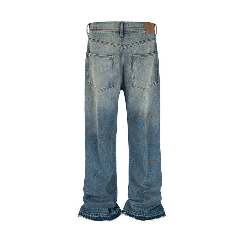 Jean × Vintage washed faded gradient yuppie bootcut flared jeans Size US 33 - 4 Thumbnail