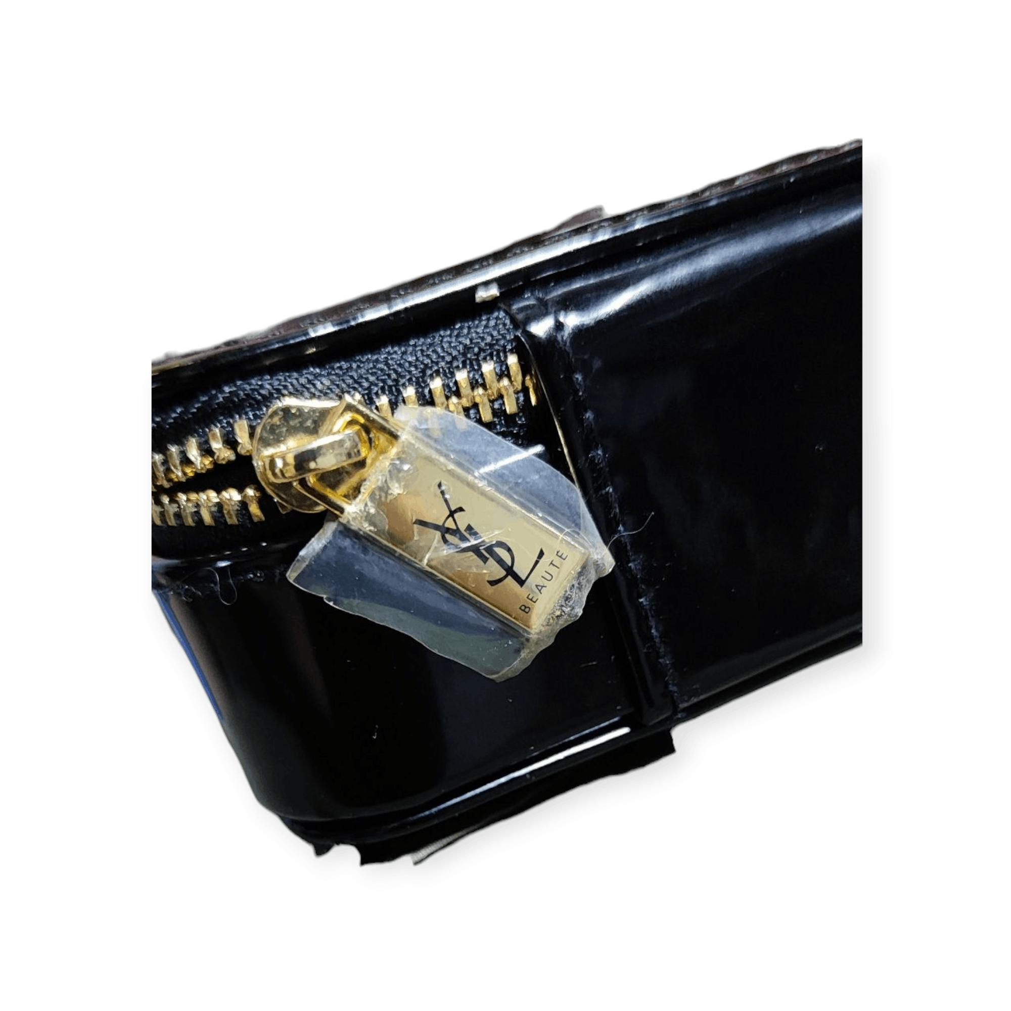 Yves Saint Laurent YSL Beauty Faux Patent Leather Makeup Cosmetic Box W/Mirror Size ONE SIZE - 4 Thumbnail
