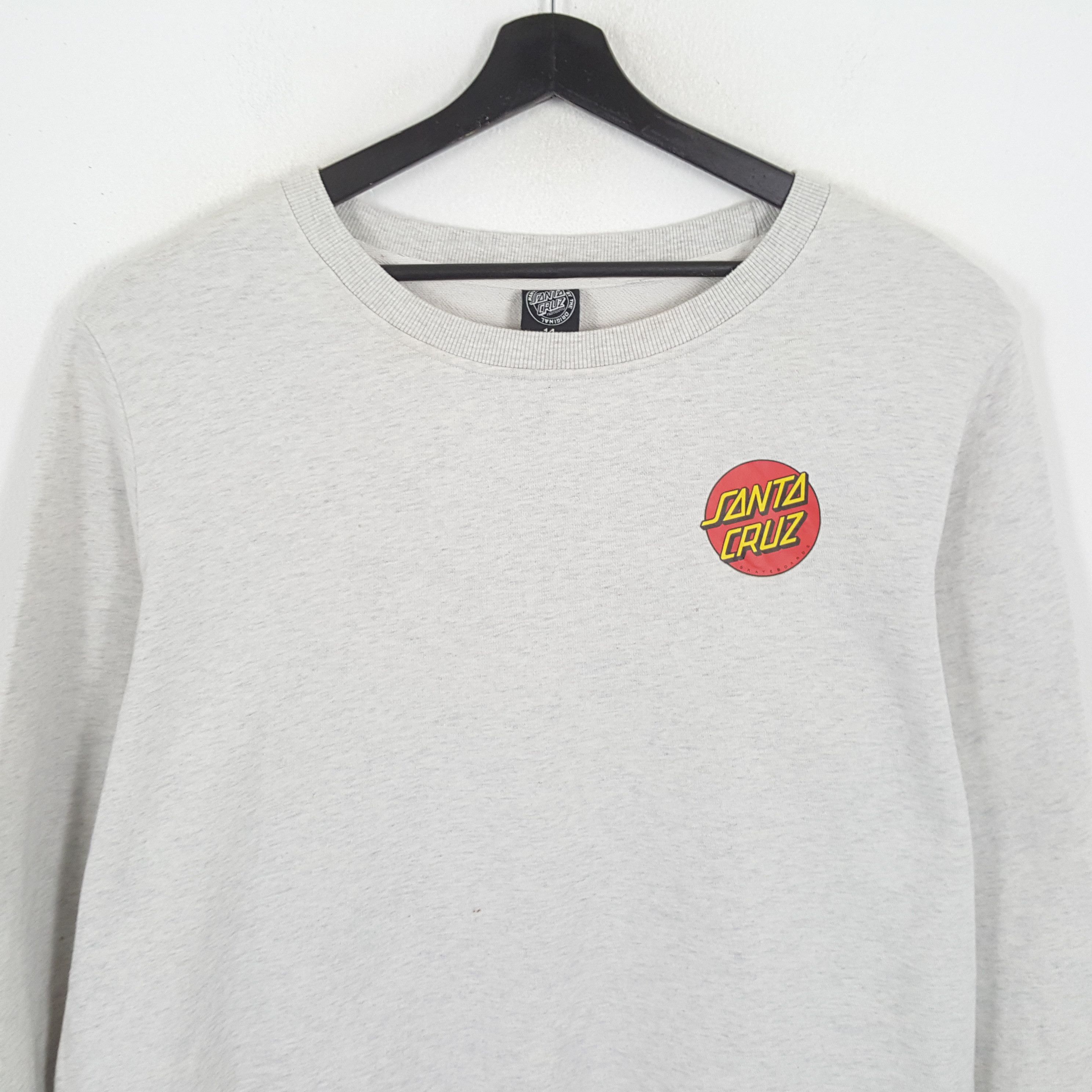 Santa Cruz Skateboards × Vintage SANTA CRUZ SKATEBOARDS Streetwear Style Sweatshirt Size US XL / EU 56 / 4 - 4 Thumbnail