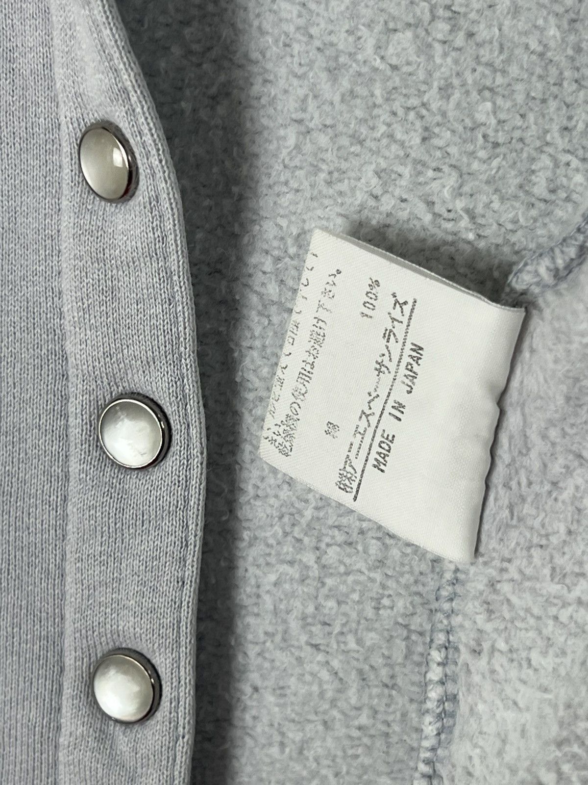 agnes b. agnes b. Blue Cropped Snap Button Cardigan Size S / US 4 / IT 40 - 7 Thumbnail