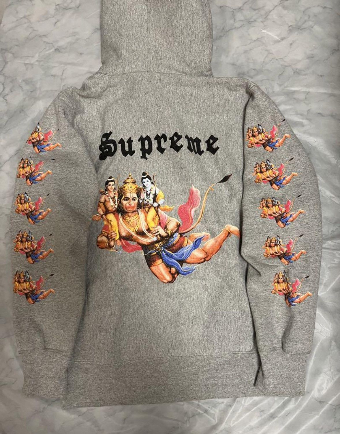 image of Supreme Hanu Pullover in Grey, Men's (Size Small)