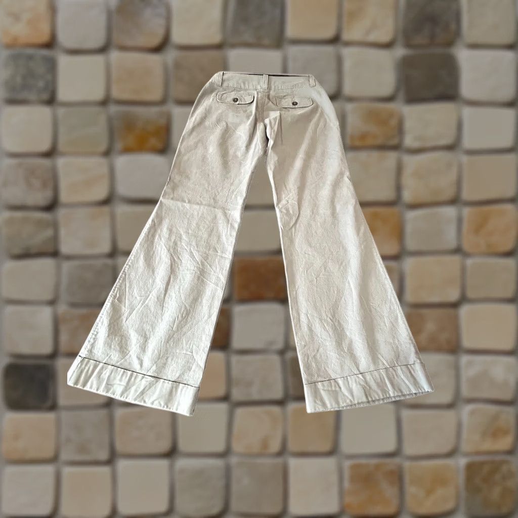 Old Navy Old Navy Wide Legs Pants Women 8 Reg Gray Mid Rise Belt Loops Cuff Size 30" / US 8 / IT 44 - 1 Thumbnail