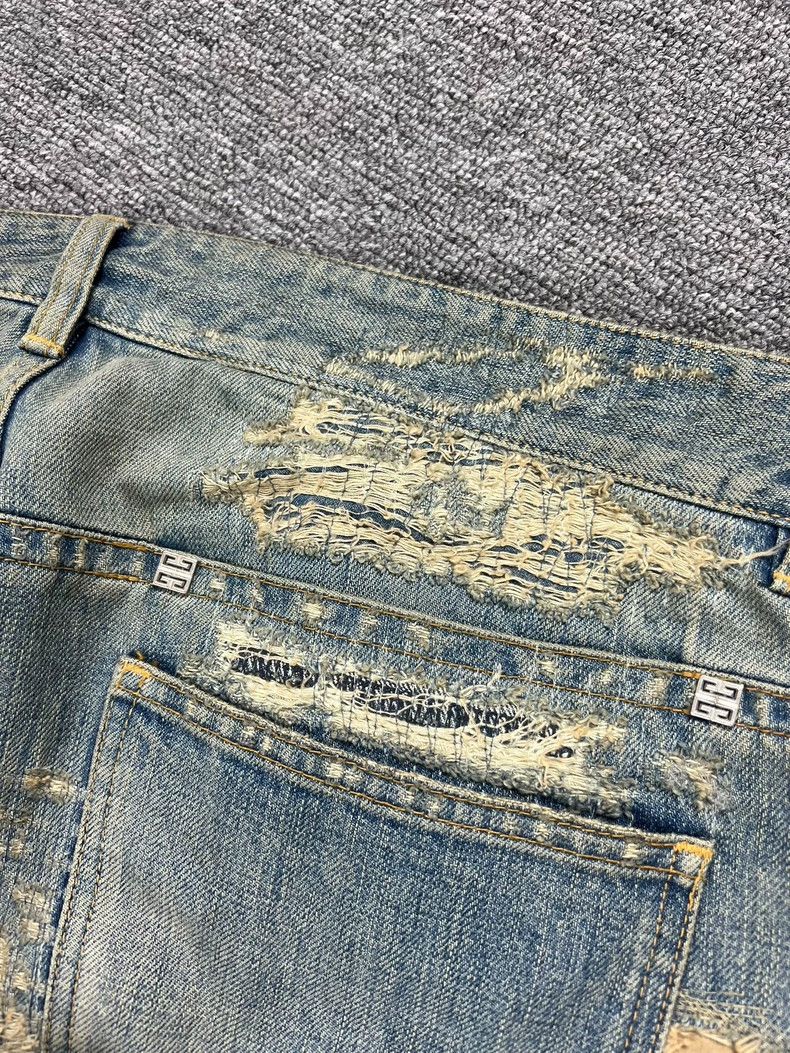 Givenchy Givenchy21fwBoro Patch Erosive Wrecking Jeans 2503-Nextarro Size US 34 / EU 50 - 3 Thumbnail