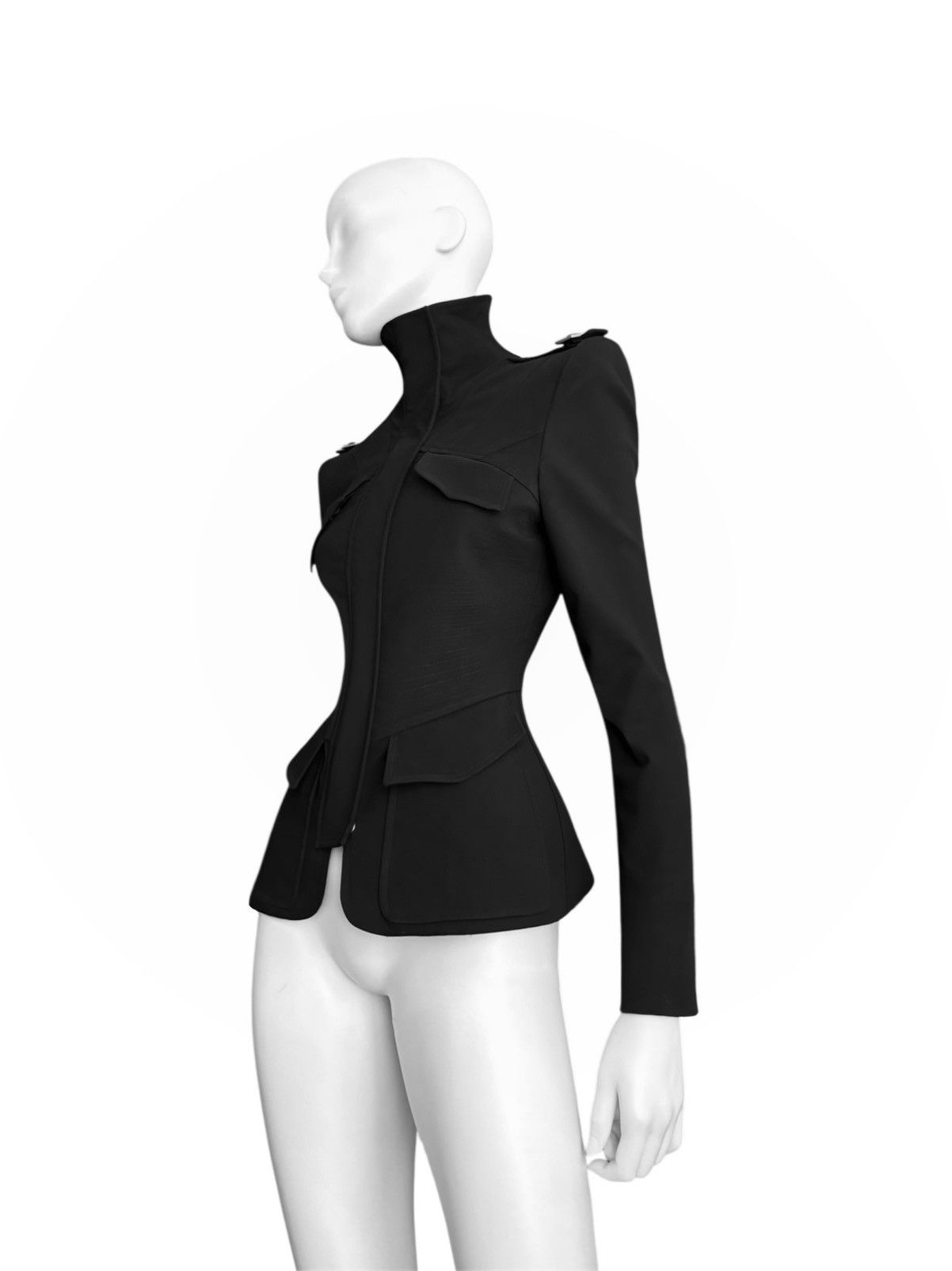 Gucci Gucci by Tom Ford F/W 2003 Runway Black Jacket Size M / US 6-8 / IT 42-44 - 3 Thumbnail
