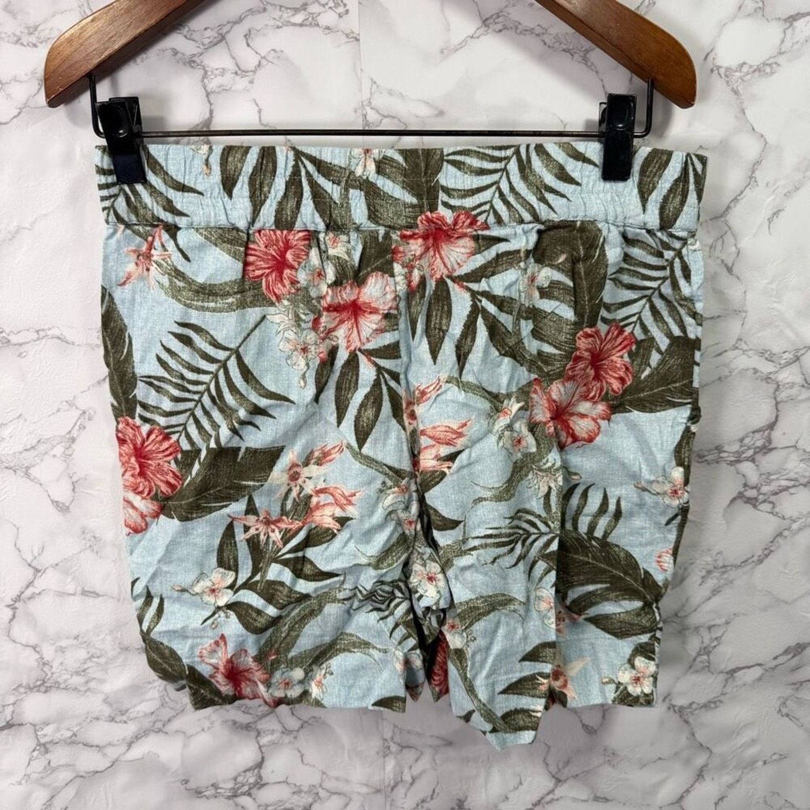 Denim & Co. Denim & Co Petite Linen Blend Shorts sz S NEW # G565 Size 31" - 6 Thumbnail