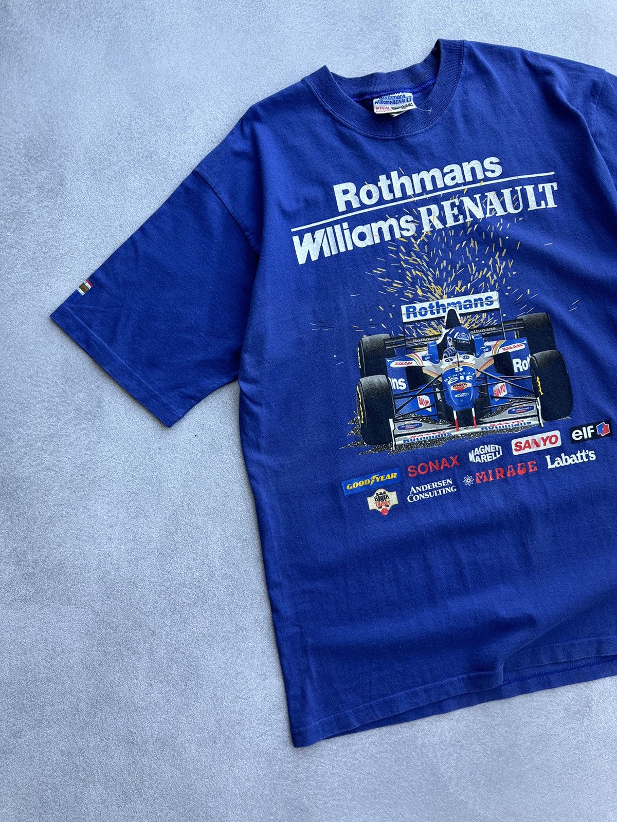 Formula 1 × Vintage Vintage Rothmans Williams Renault F1 Racing T-shirt Size US L / EU 52-54 / 3 - 2 Thumbnail