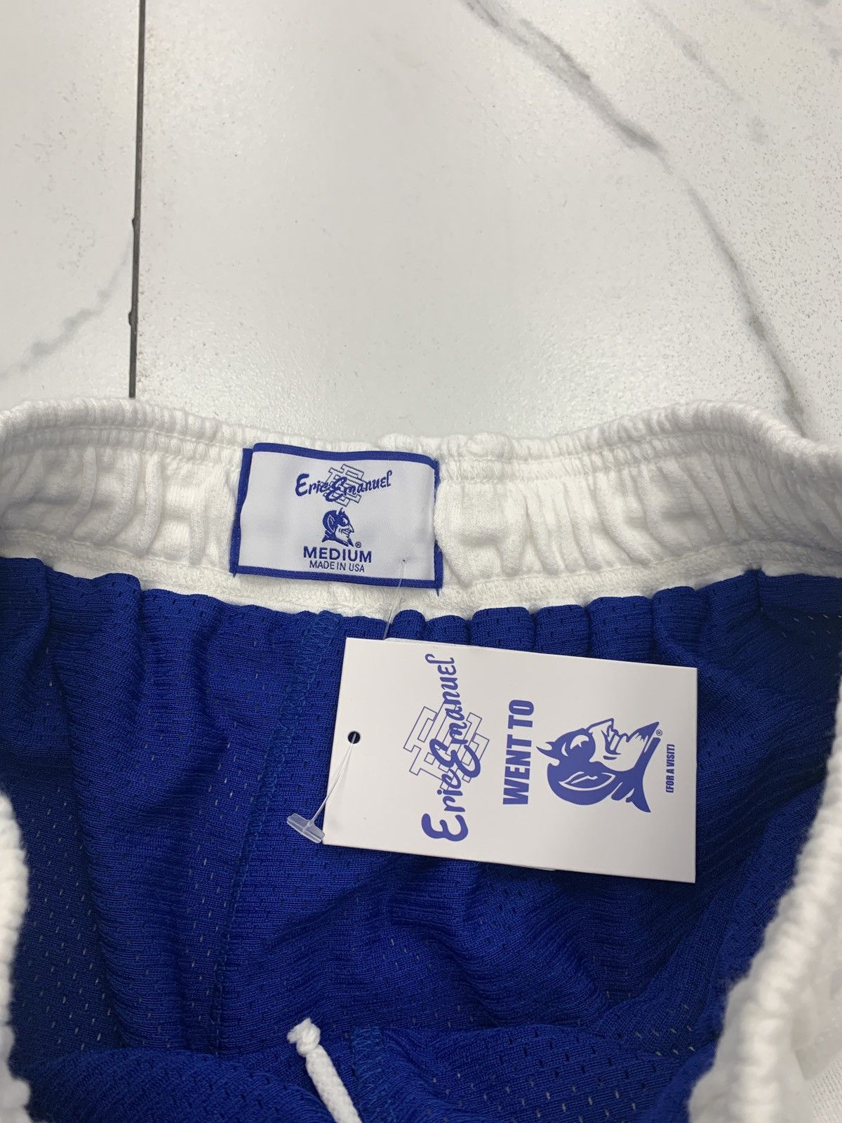 Eric Emanuel Eric Emanuel EE Double Layer Duke Short "White/Blue" Size US 32 / EU 48 - 3 Thumbnail