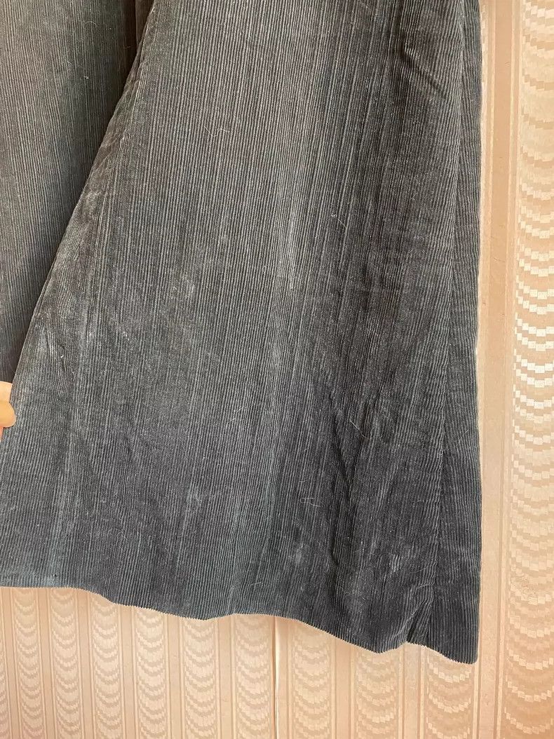 Y's Y's Black extra-long corduroy coat Size US L / EU 52-54 / 3 - 9 Thumbnail