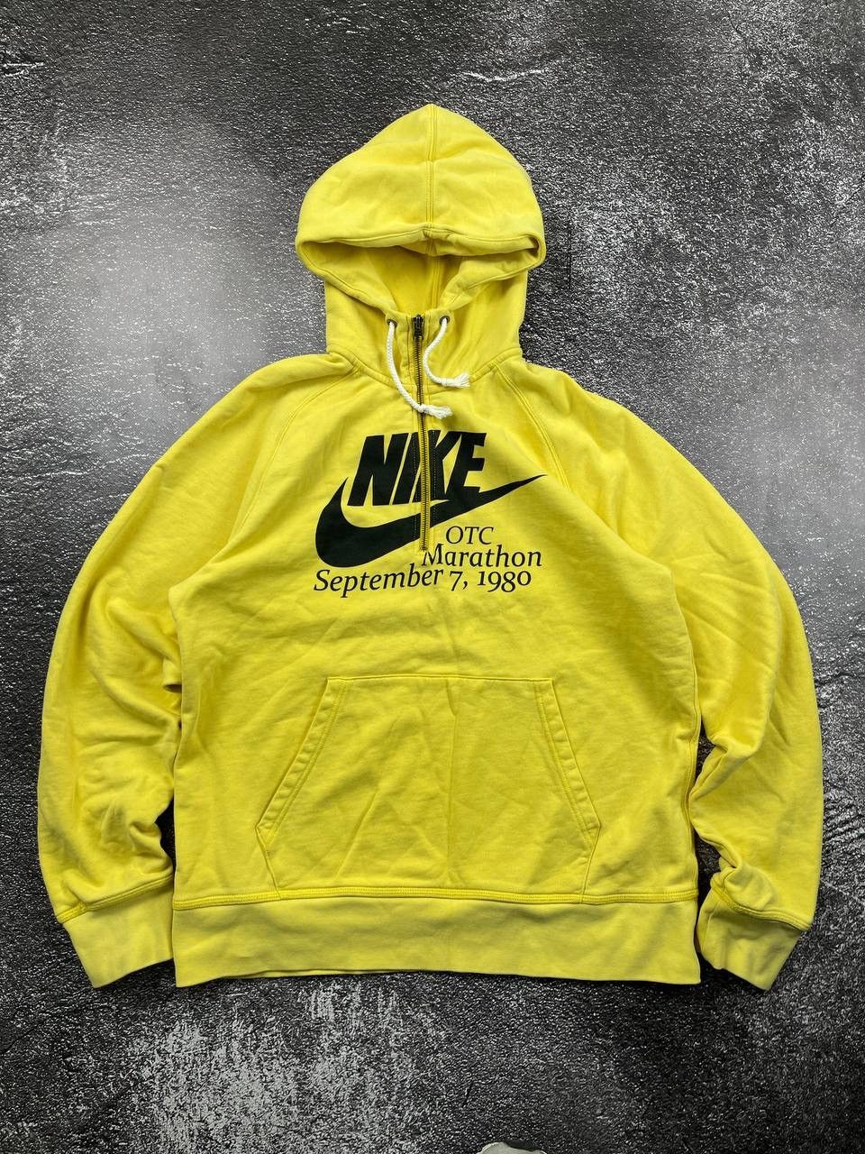 Nike Vintage Nike Zipper Hoodie 1/3 Zipp Y2k Mens Yellow 90s Size US L / EU 52-54 / 3 - 1 Thumbnail