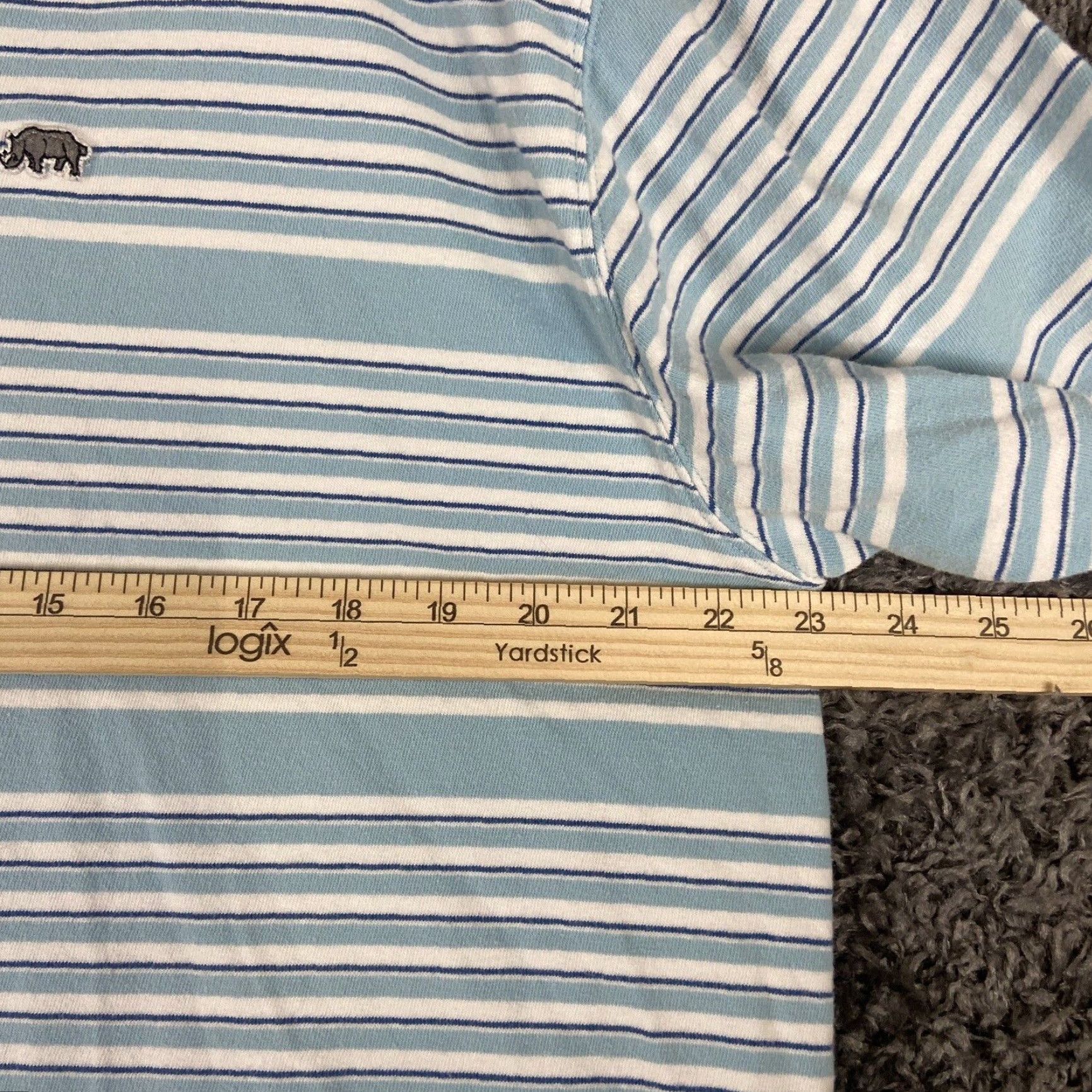 Ecko Unltd. ECKO UNLTD Polo Shirt Mens Large Blue Striped Short Sleeve Size US L / EU 52-54 / 3 - 7 Thumbnail