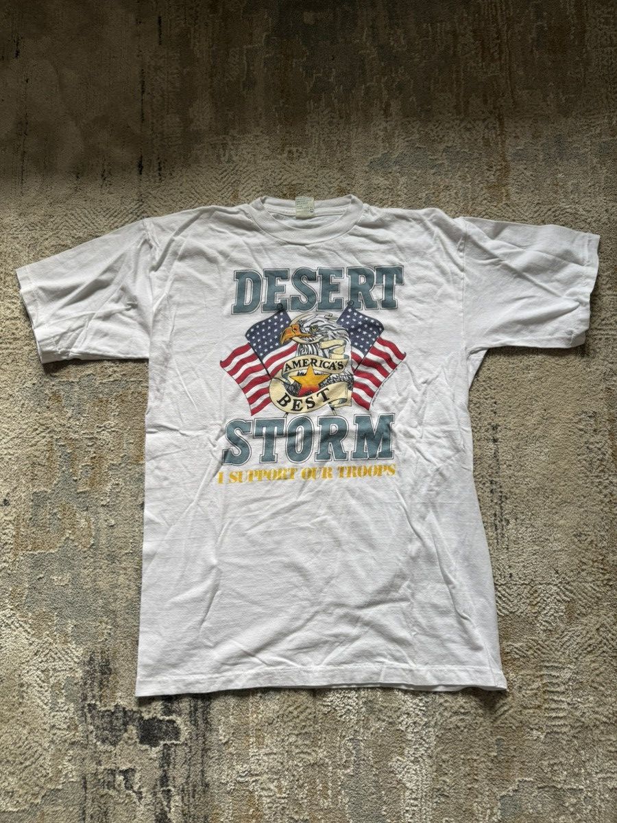 Vintage Vintage 91 Desert Storm tshirt Size US L / EU 52-54 / 3 - 1 Thumbnail