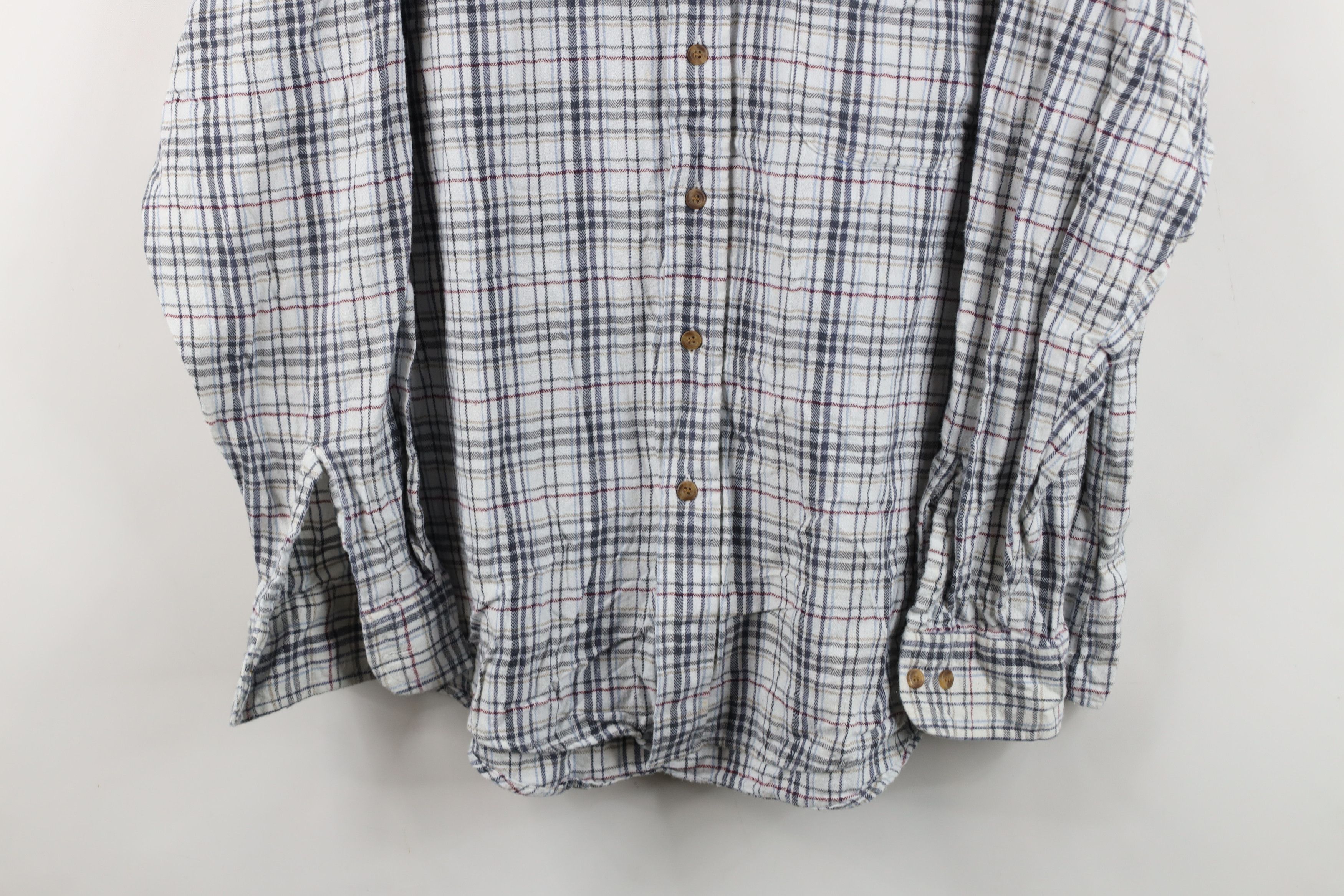 Vintage Vintage 90s Streetwear Flannel Collared Button Down Shirt Size US XL / EU 56 / 4 - 3 Thumbnail