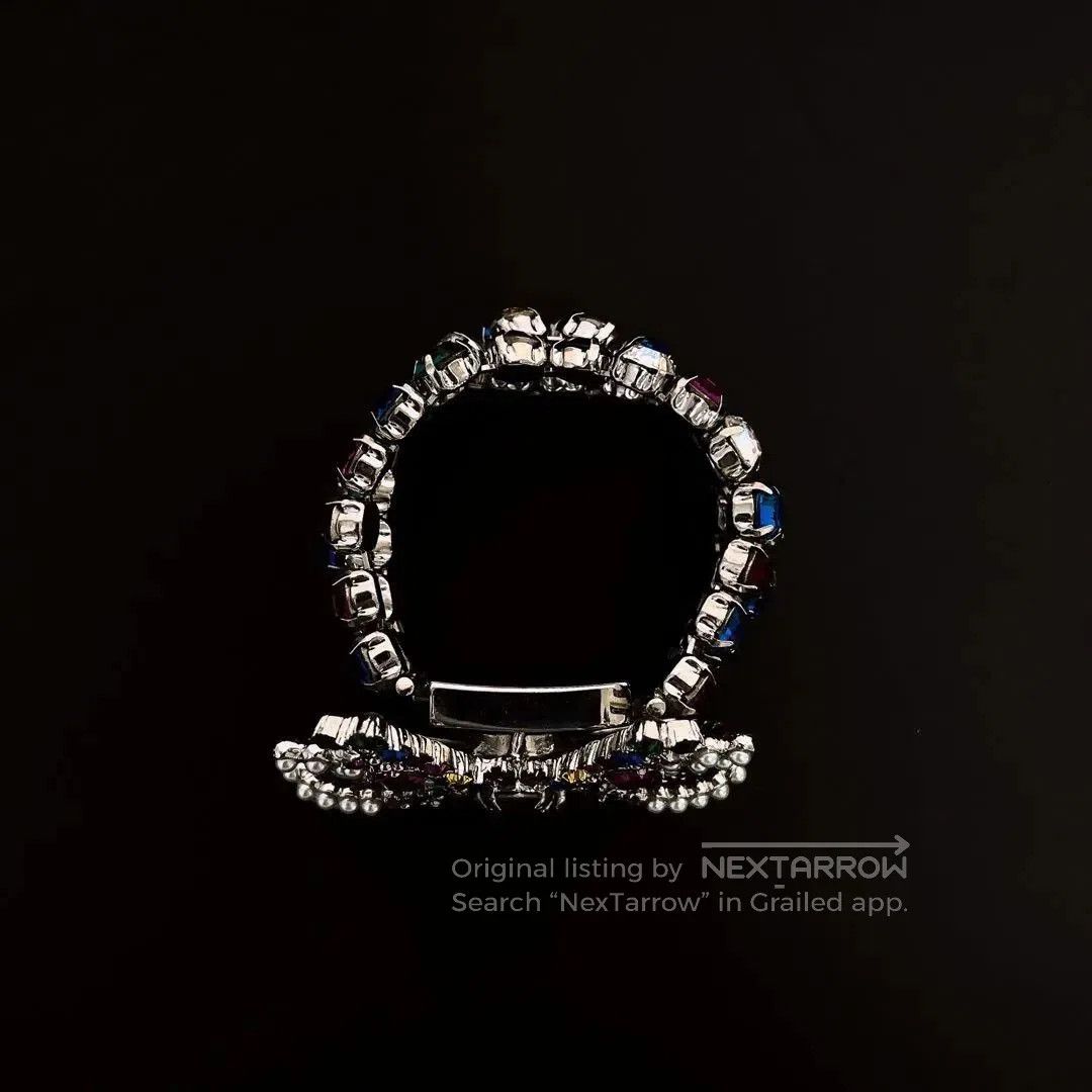 Miu Miu Miumiu Colorful Bow Rhinestone Bracelet. Size ONE SIZE - 3 Thumbnail