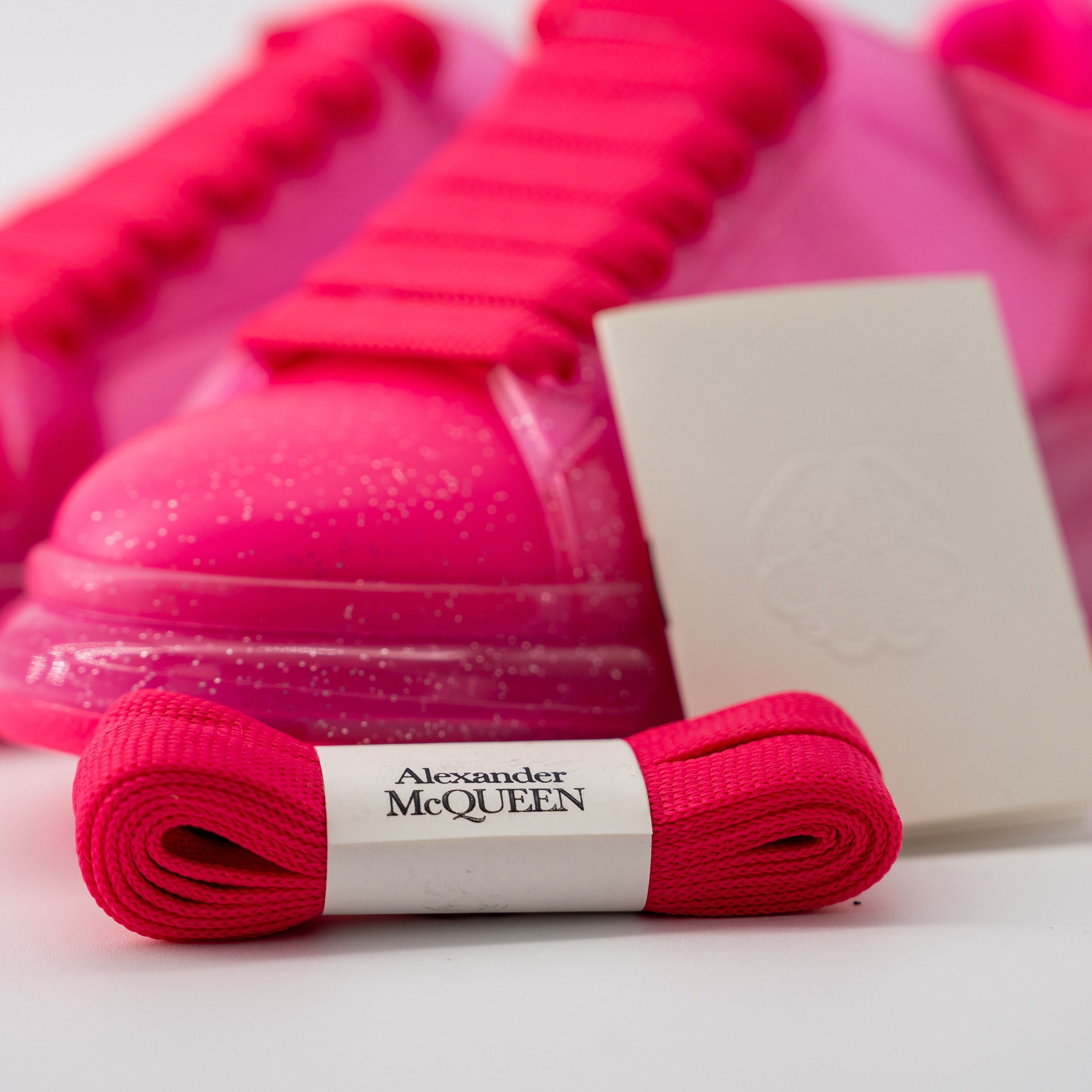 Alexander McQueen 9 - Alexander McQueen Oversized Sneakers Transparent Pink Size US 9 / IT 39 - 9 Thumbnail