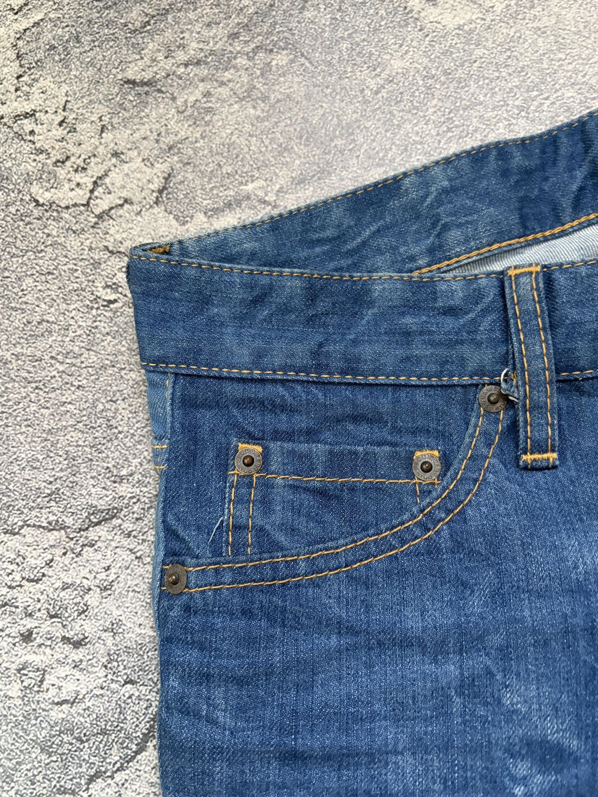 Dsquared2 **DSQUARED2 FW17 Two Tone Paneled Slim Jeans Blue Denim Size US 30 / EU 46 - 11 Thumbnail