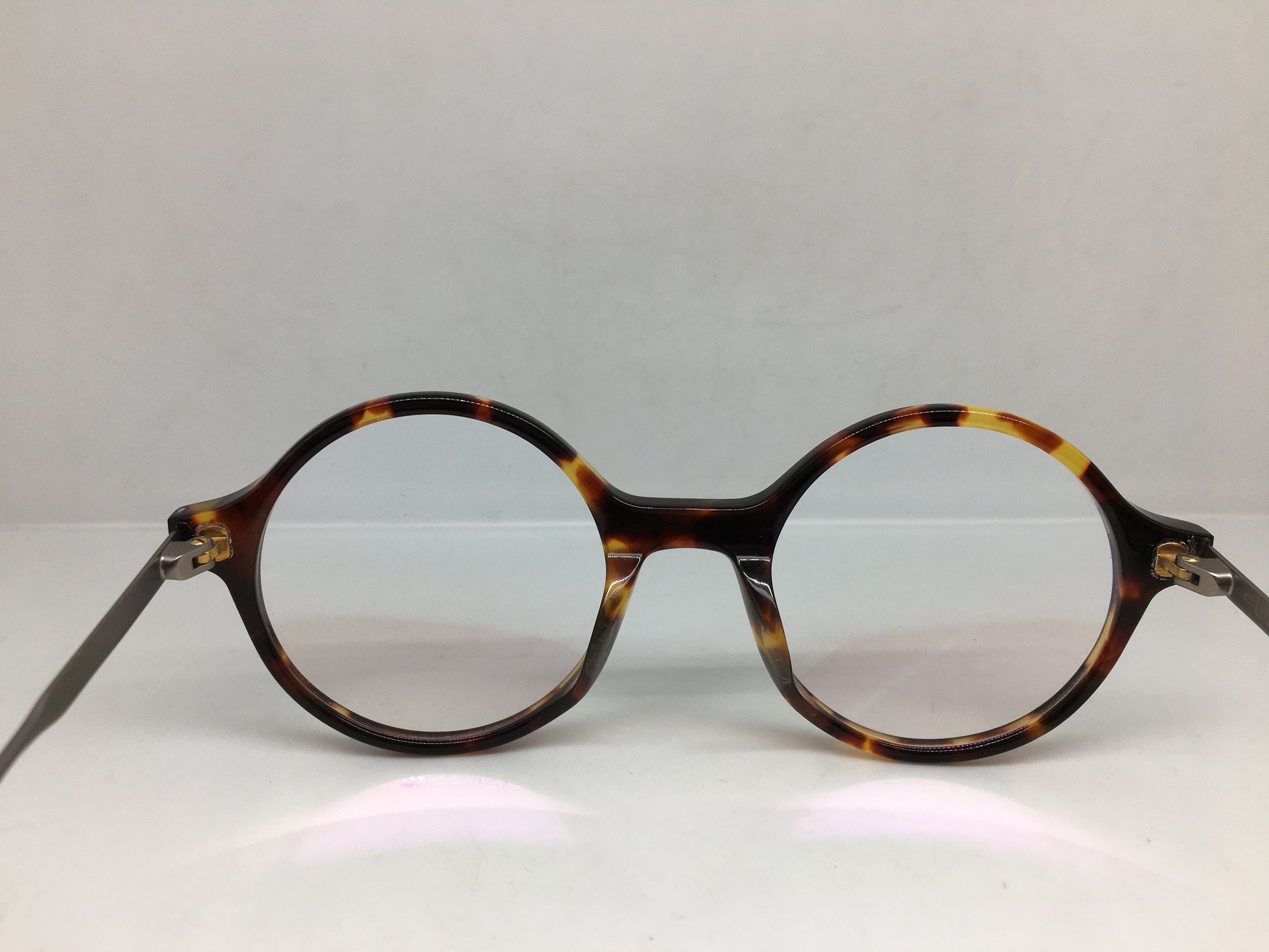 Other Handmade Acetate Tortoise Round Eyeglasses Frame Size ONE SIZE - 4 Thumbnail