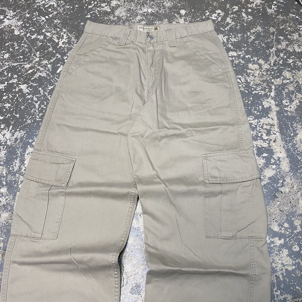 JNCO × Levi's × Vintage Vintage Levi’s SilverTab Cargo Tan Baggy Pants 90s Size US 32 / EU 48 - 10 Thumbnail