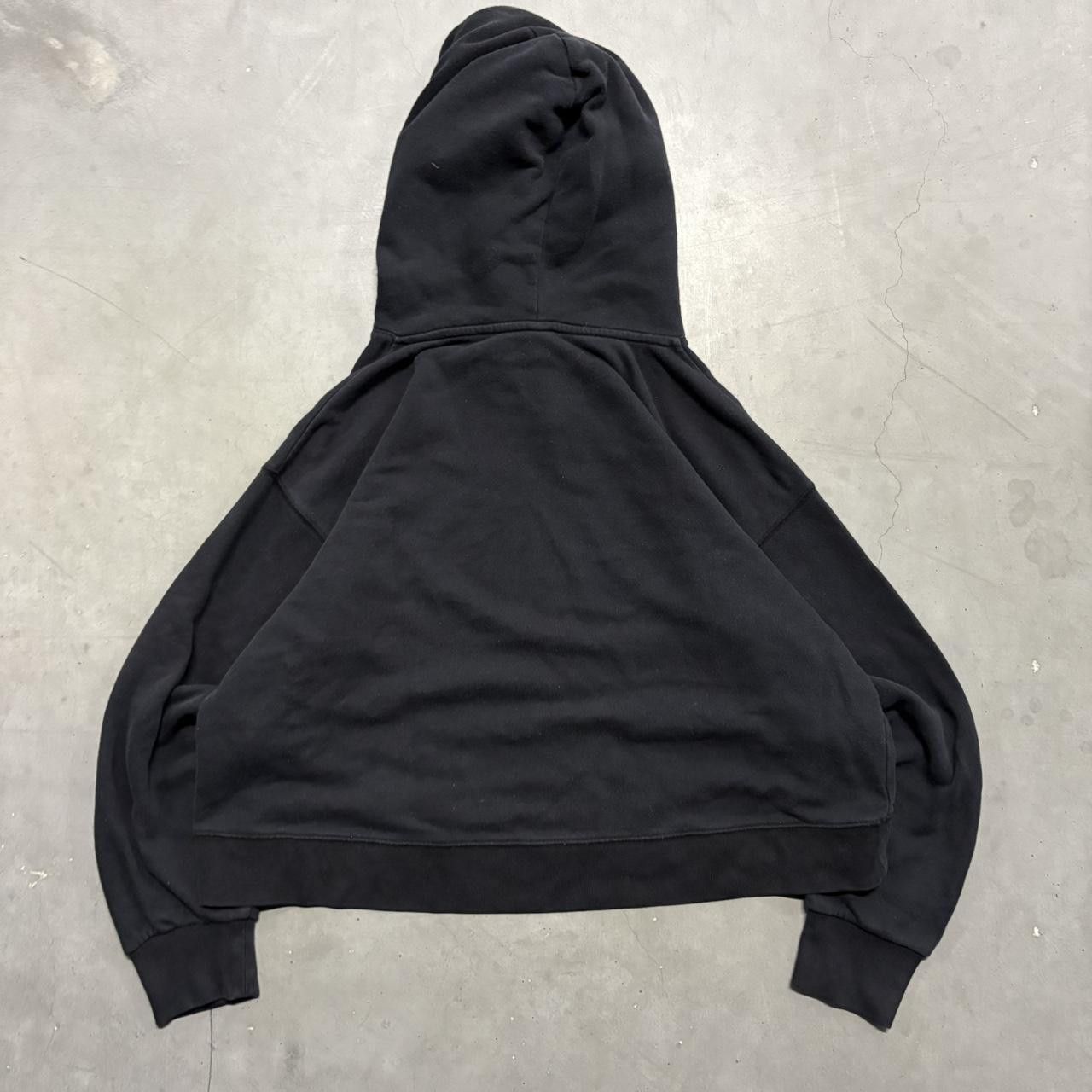 Vintage Crazy Vintage Y2K/2000s Blank Cropped Black Streetwear Style Hoodie! Size US M / EU 48-50 / 2 - 2 Thumbnail