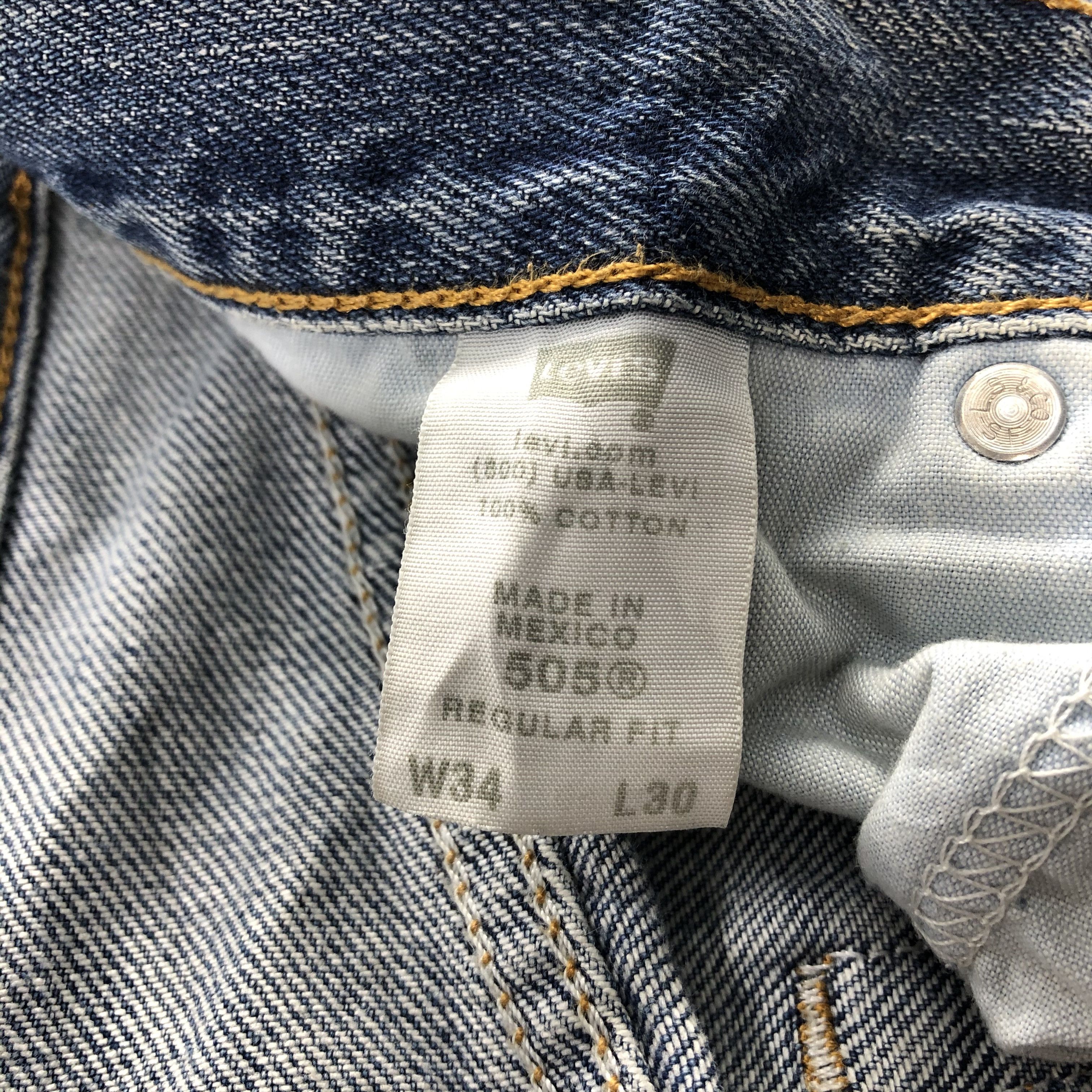 Levi's Vintage Distress Levis 505 Jeans-JM1194 Size US 34 / EU 50 - 11 Thumbnail