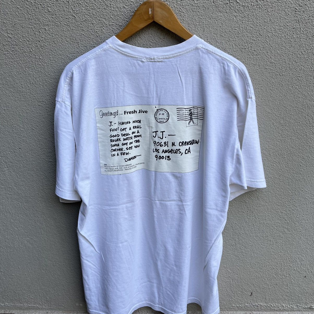 Freshjive Vintage 90s FRESHJIVE usa raw vibes tee rave Size US XL / EU 56 / 4 - 3 Thumbnail