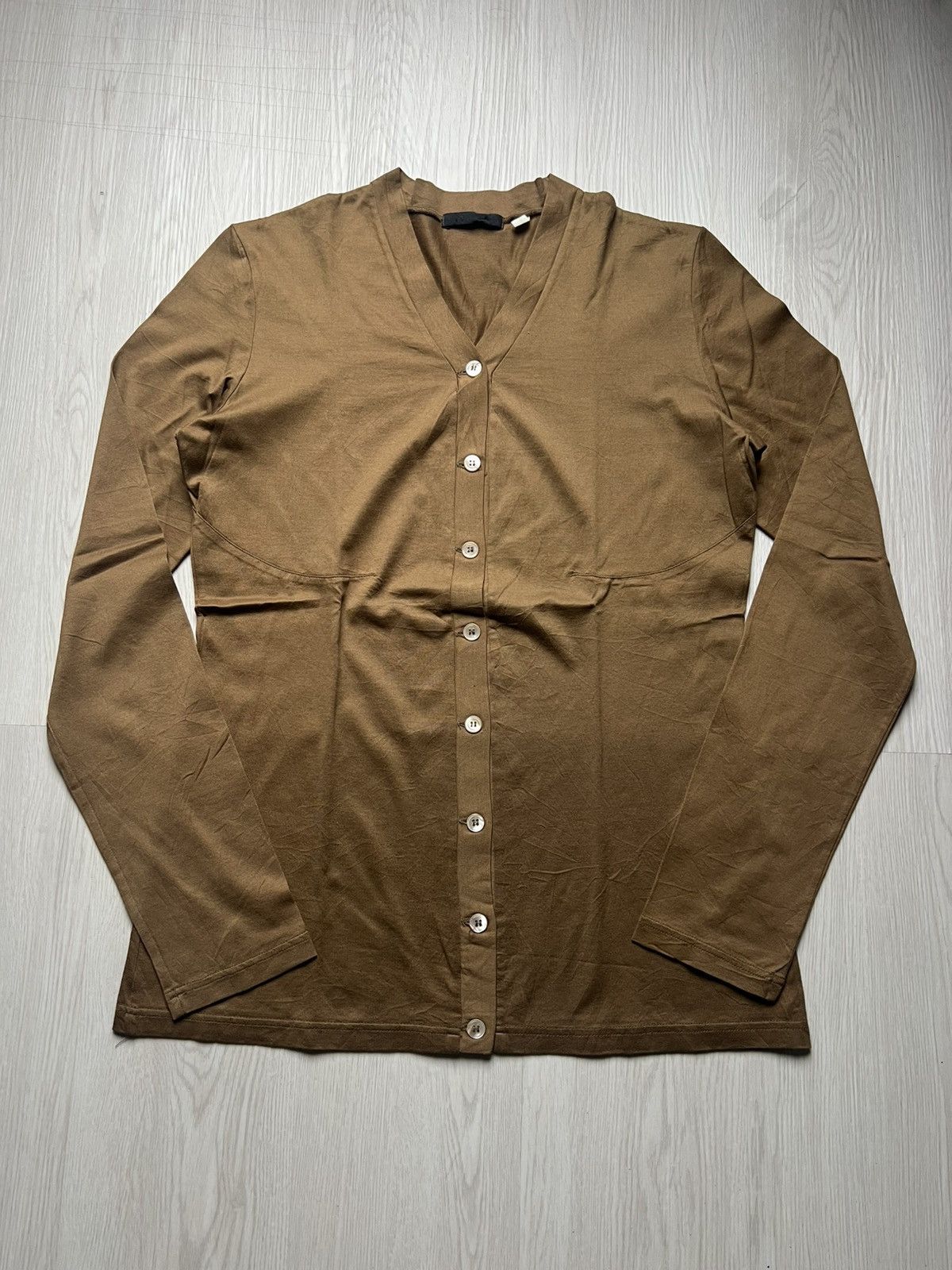 Helmut Lang Vintage Helmut Lang Brown Cardigan Size US M / EU 48-50 / 2 - 1 Thumbnail