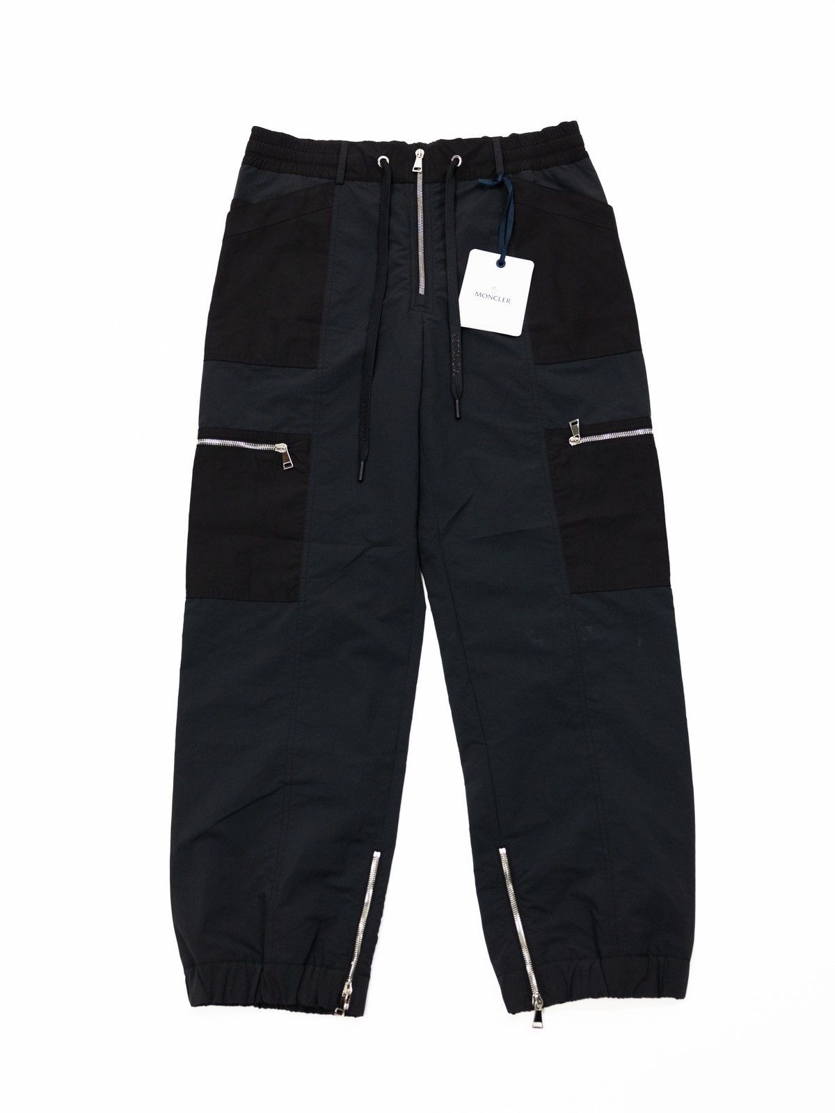 image of Moncler Nylon Cuffed Pants in Black, Men's (Size 30)