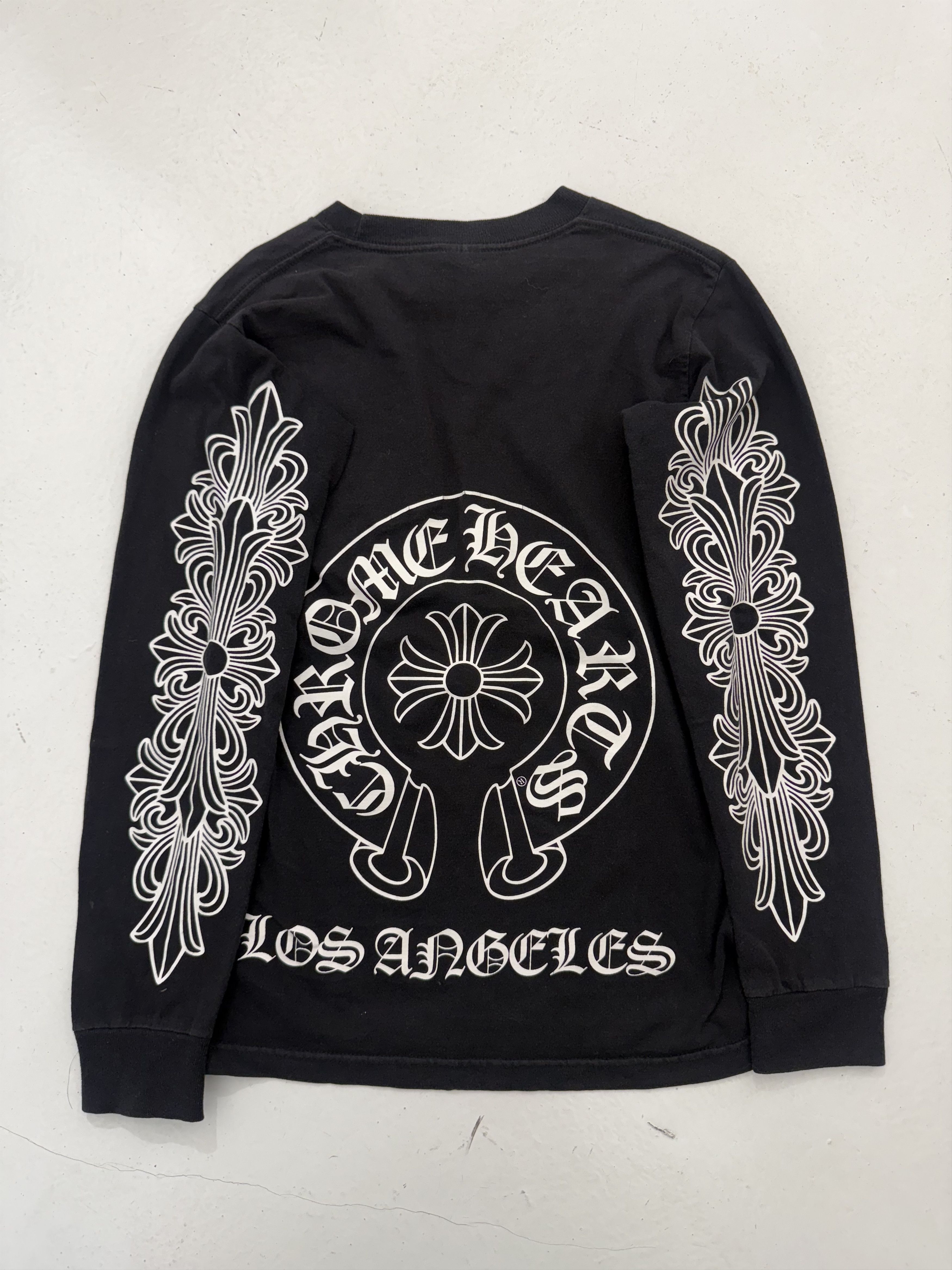 Chrome Hearts old chrome hearts vintage floral long sleeve | Grailed