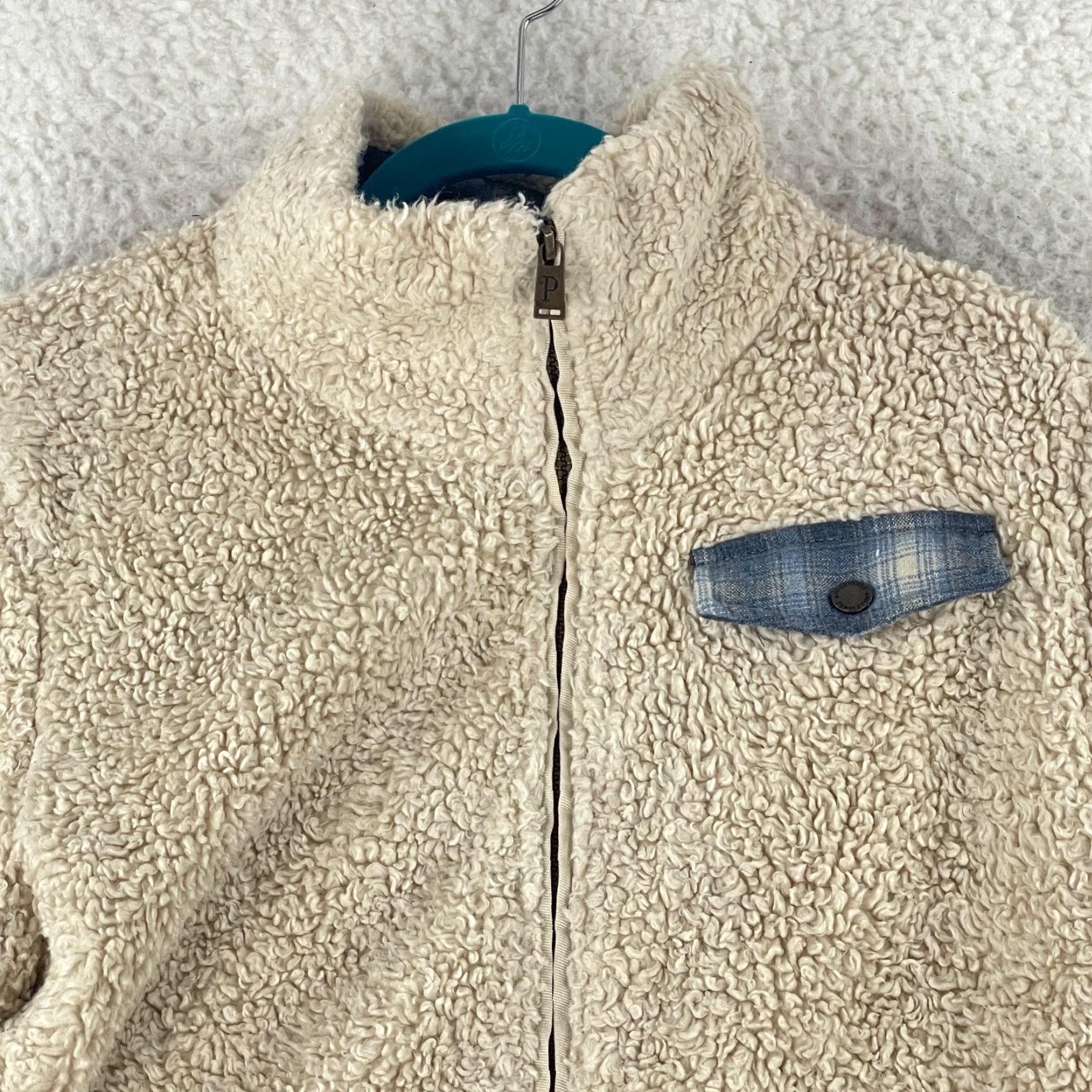 Pendleton Pendleton Ivory Fleece Jacket Womens Large Full Zip Sherpa Lined Casual City Classic Outdoor Size L / US 10 / IT 46 - 3 Thumbnail