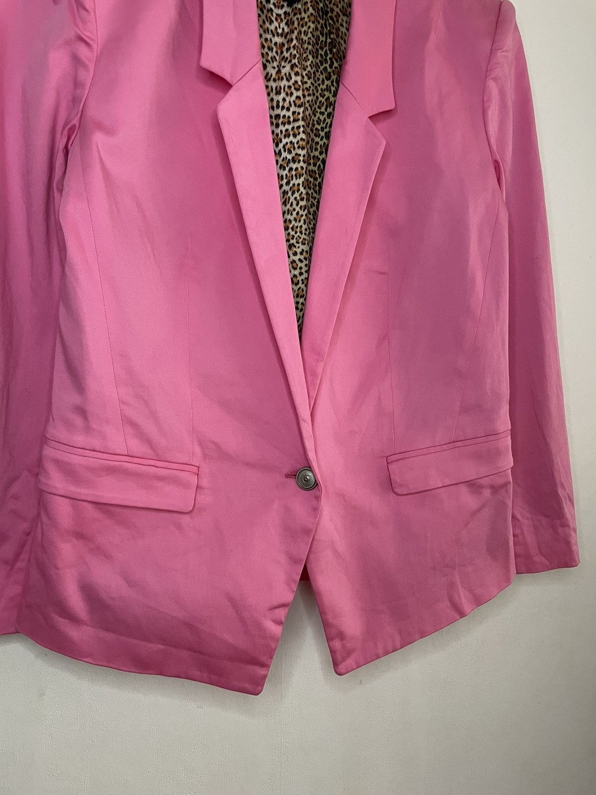 Just Cavalli × Roberto Cavalli Just Cavalli Pink / Leopard Blazer Size M / US 6-8 / IT 42-44 - 6 Thumbnail