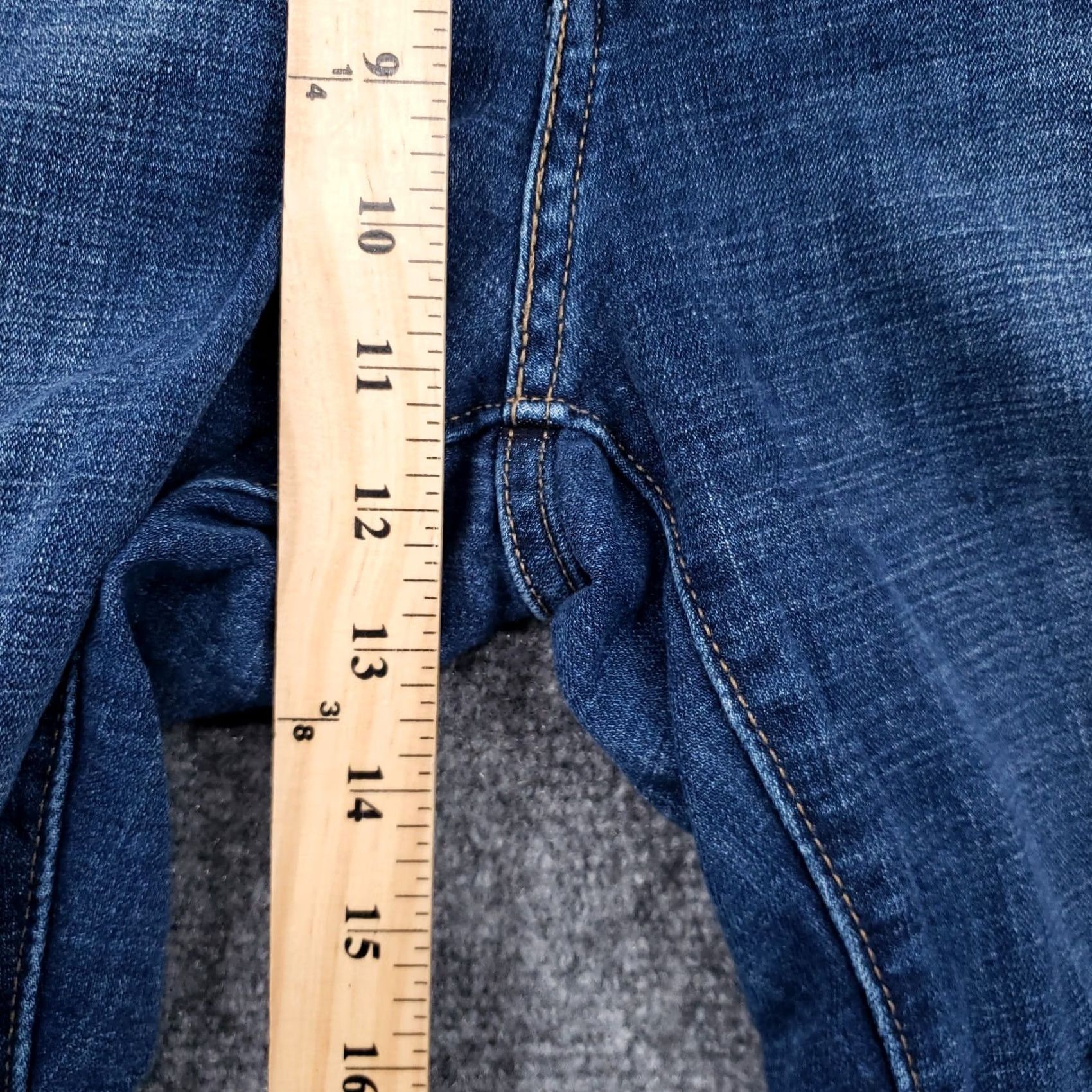 Levi's Levi's 721 Jeans Womens 32 Blue High Rise Skinny Distressed Denim Medium Wash Size 24" / US 00 / IT 34 - 6 Thumbnail