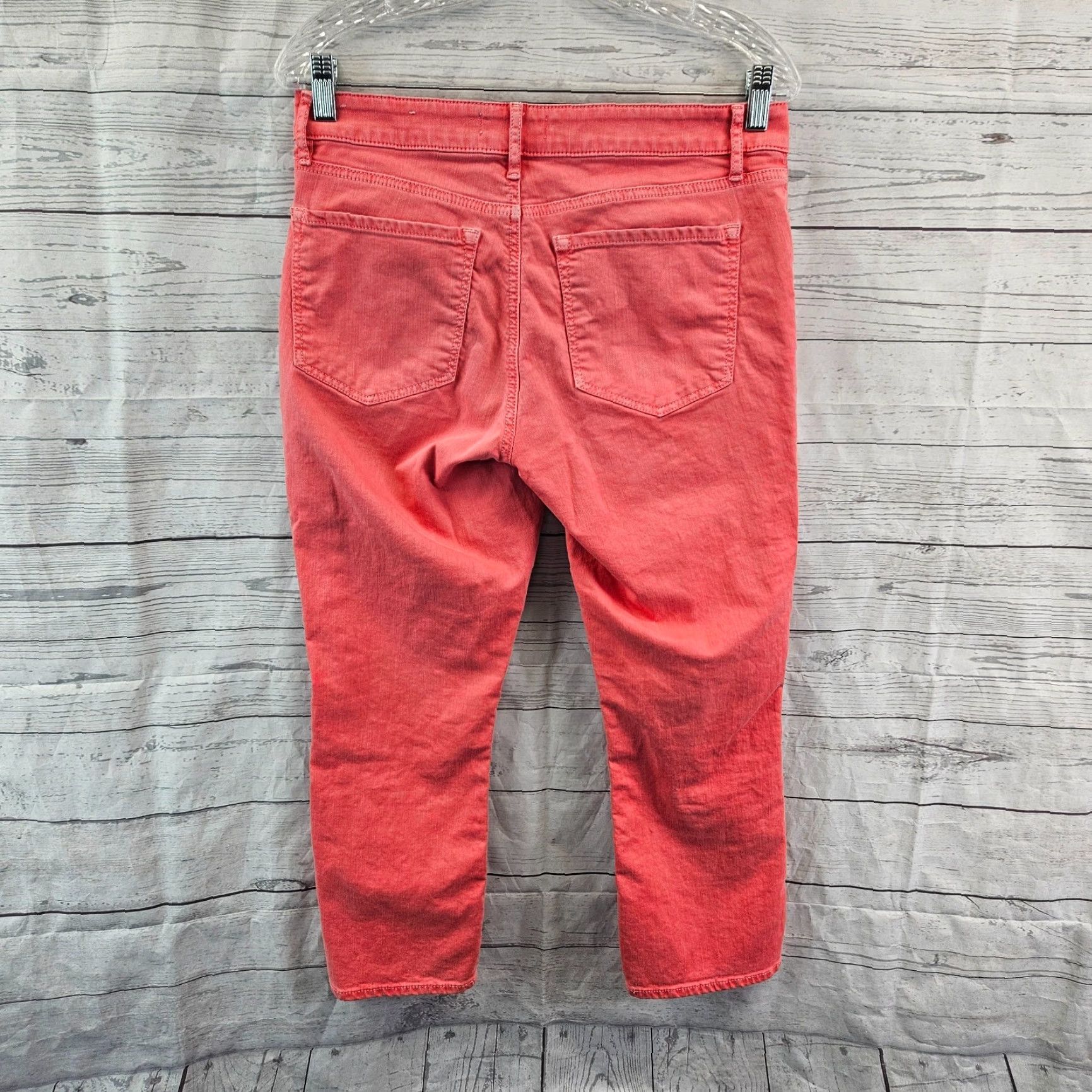Loft LOFT Ann Taylor Womens Curvy Kick Crop Jeans Sz 6 Pink Mid Rise Jeans Cropped Denim Women Girls? Size 28" / US 6 / IT 42 - 3 Thumbnail