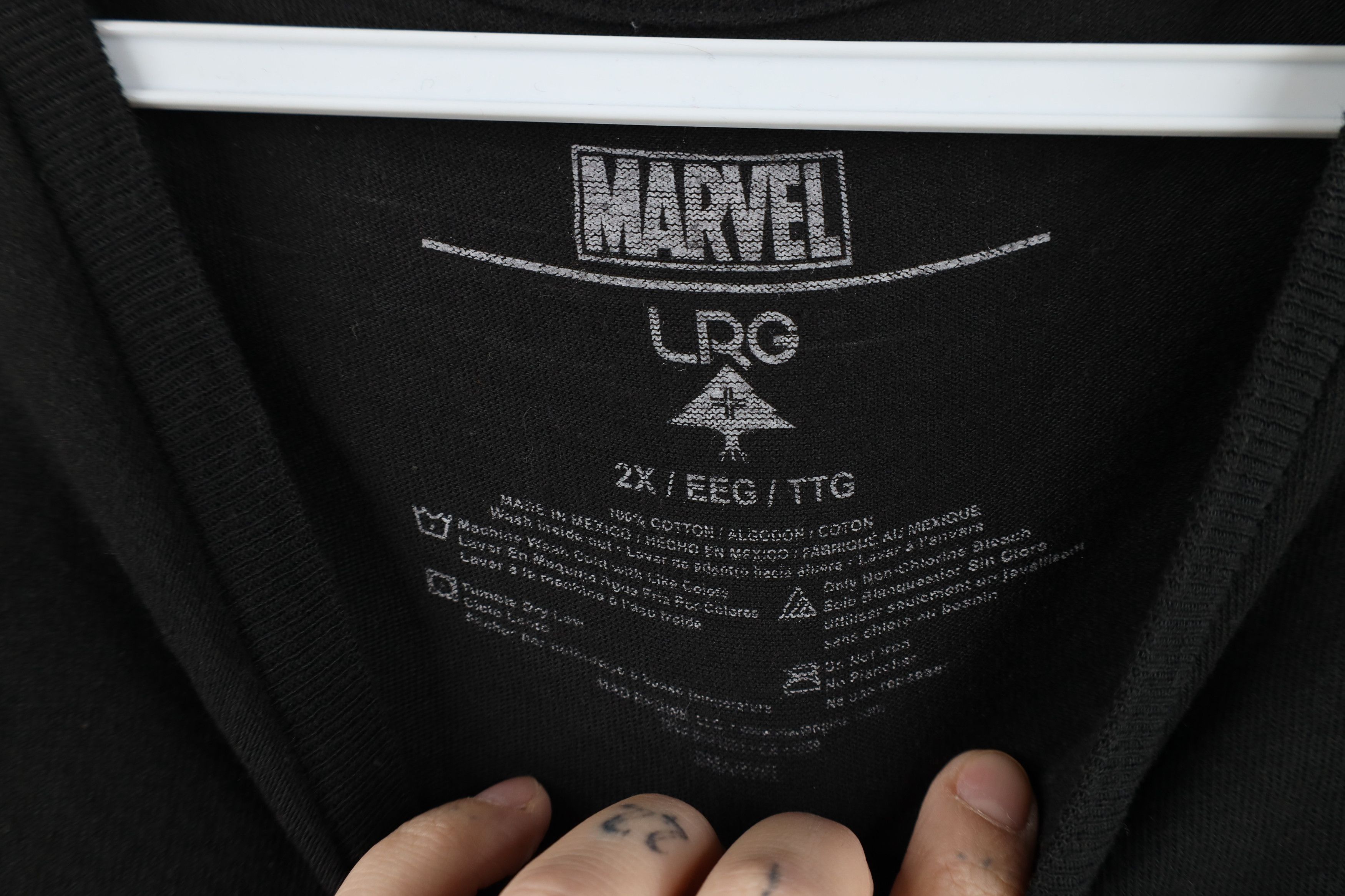 Vintage Marvel Comics x LRG Spell Out Deadpool T-Shirt Black Size US XXL / EU 58 / 5 - 10 Thumbnail