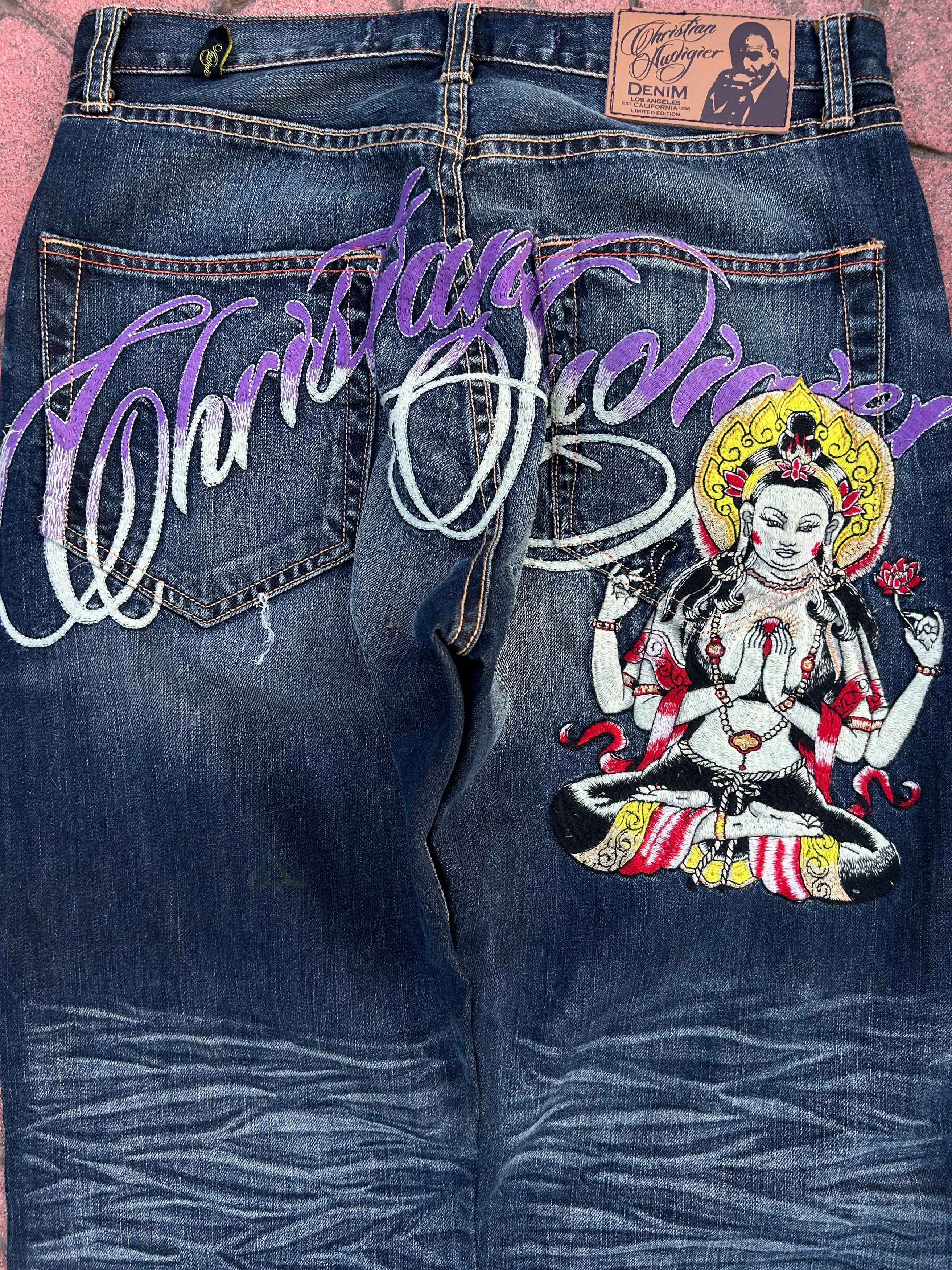 Christian Audigier × Ed Hardy Christian Audigier Jeans Size US 32 / EU 48 - 2 Thumbnail