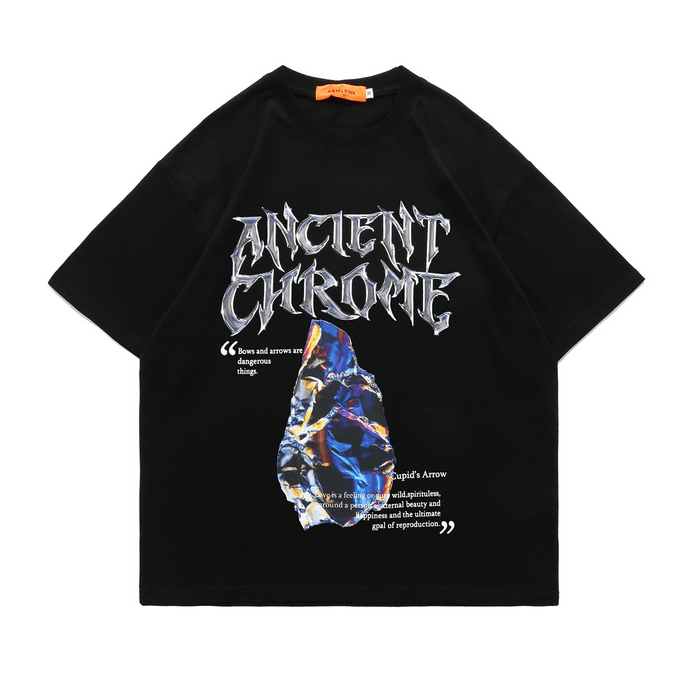 Crazy Shirts Ancient Chrome Graphic Black T Shirt Grailed