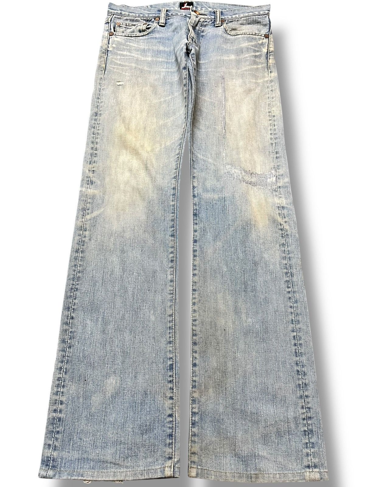 Paul Smith Red Ear Vintage Red Ear Paul Smith Faded Grunge Denim Size US 31 - 1 Thumbnail
