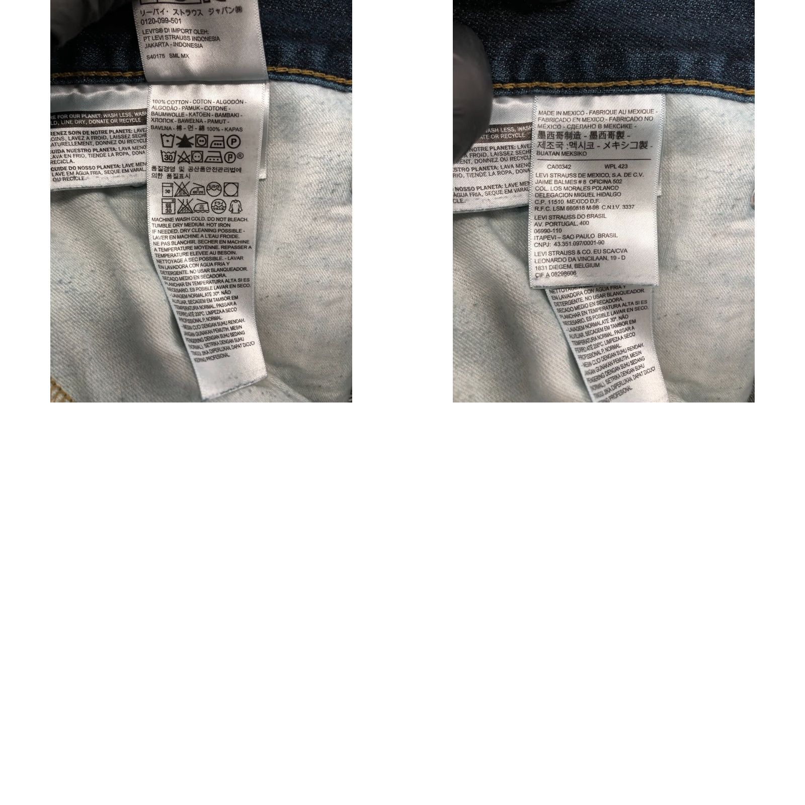 Levi's Levi's 559 Jeans Mid Rise Dark Wash Blue 38x32 Mens Regular Straight Denim Cotton Blend 5-Pocket Belt Loops Blue Size US 38 / EU 54 - 9 Thumbnail