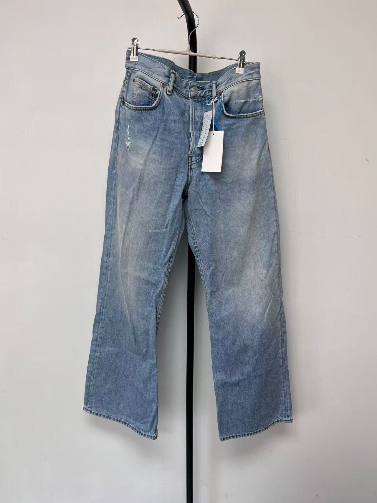 Acne Studios Acne Studios Cleanfit Low Waist Wide Jeans Size US 29 - 1 Thumbnail