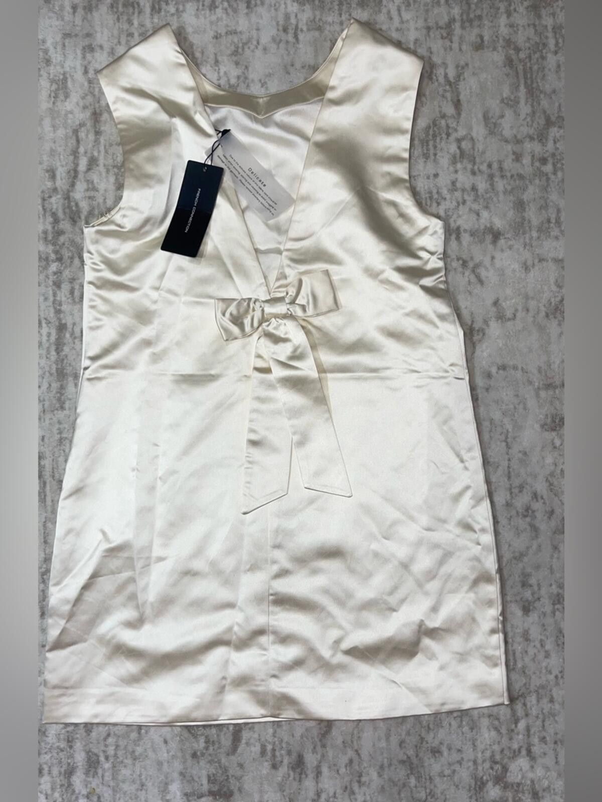 French Connection NEW - FRENCH CONNECTION Jaxon Satin Bow Shift Dress Size 6 Size M / US 6-8 / IT 42-44 - 7 Thumbnail