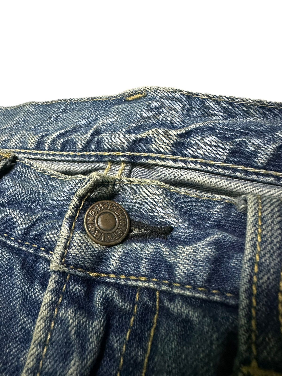 Blue Blue Japan H.R market blue blue sashiko boro blue denim jeans Size US 32 / EU 48 - 5 Thumbnail