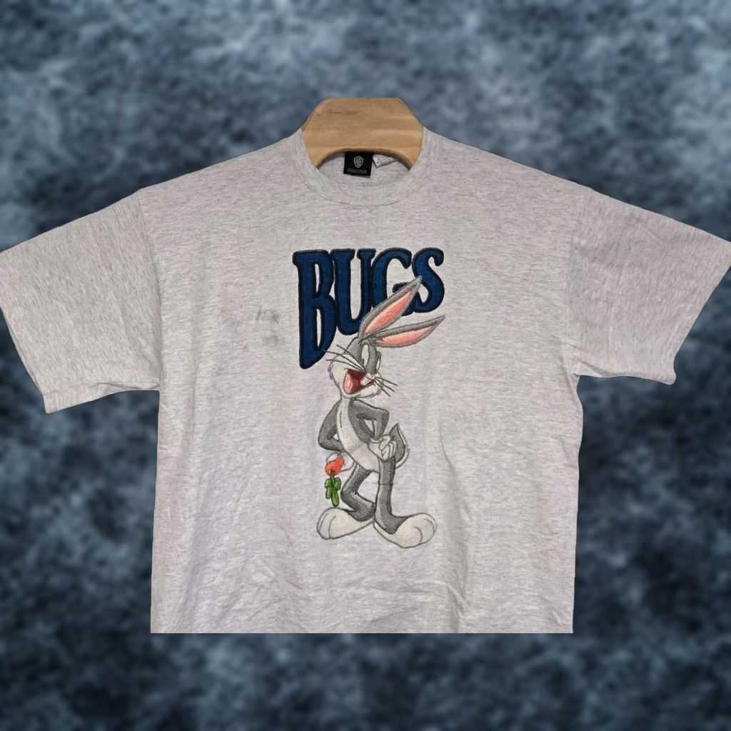 Vintage **VTG Bugs Bunny 90s T-Shirt Mens Large Gray** User: VTG Bugs Bunny 90s T-Shirt Mens Large Gray Size US L / EU 52-54 / 3 - 1 Thumbnail