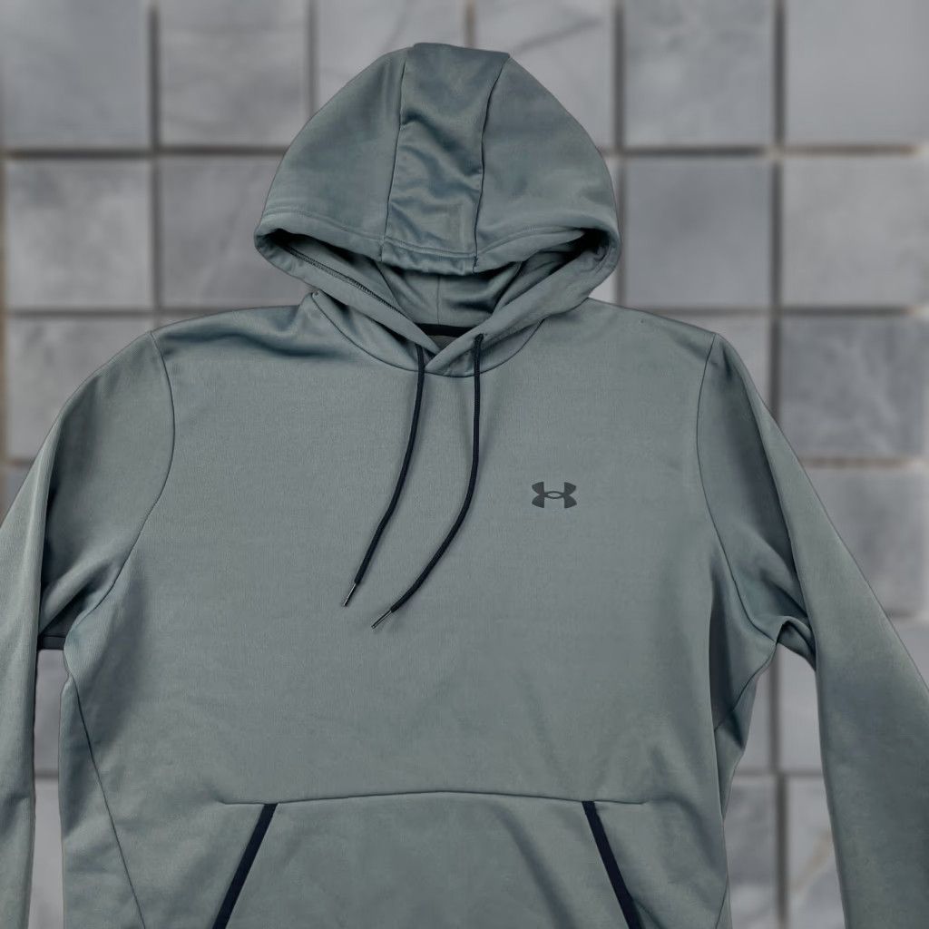 Under Armour Under Armour Hoodie Mens L Gray Pullover Fleece Lined Pockets Graphic Print Logo Relaxed Fit Casual Size US L / EU 52-54 / 3 - 1 Thumbnail