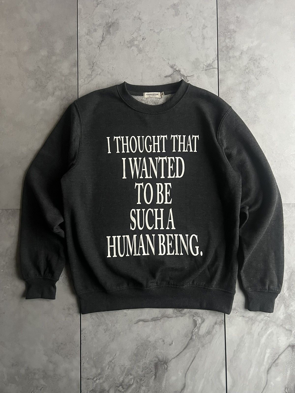 Japanese Brand Thruxton “I Thought I Wanted” Sweater Size US L / EU 52-54 / 3 - 1 Thumbnail